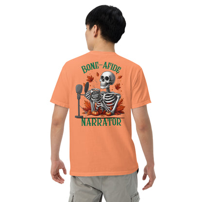 SOTVO Skeleton Sugar Skull Bone-Afide Narrator: Unisex Comfort Wear/Colors Heavyweight T-Shirt