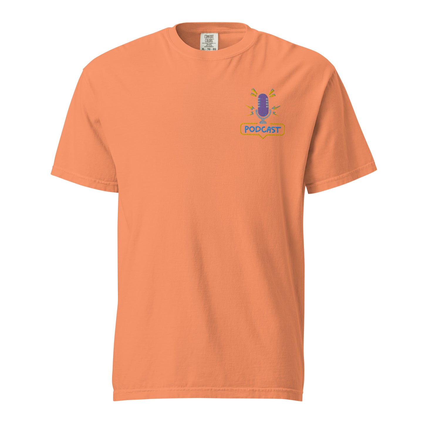 Just A Girl Who Loves Podcasting: Unisex Comfort Wear/Colors Heavyweight T-Shirt
