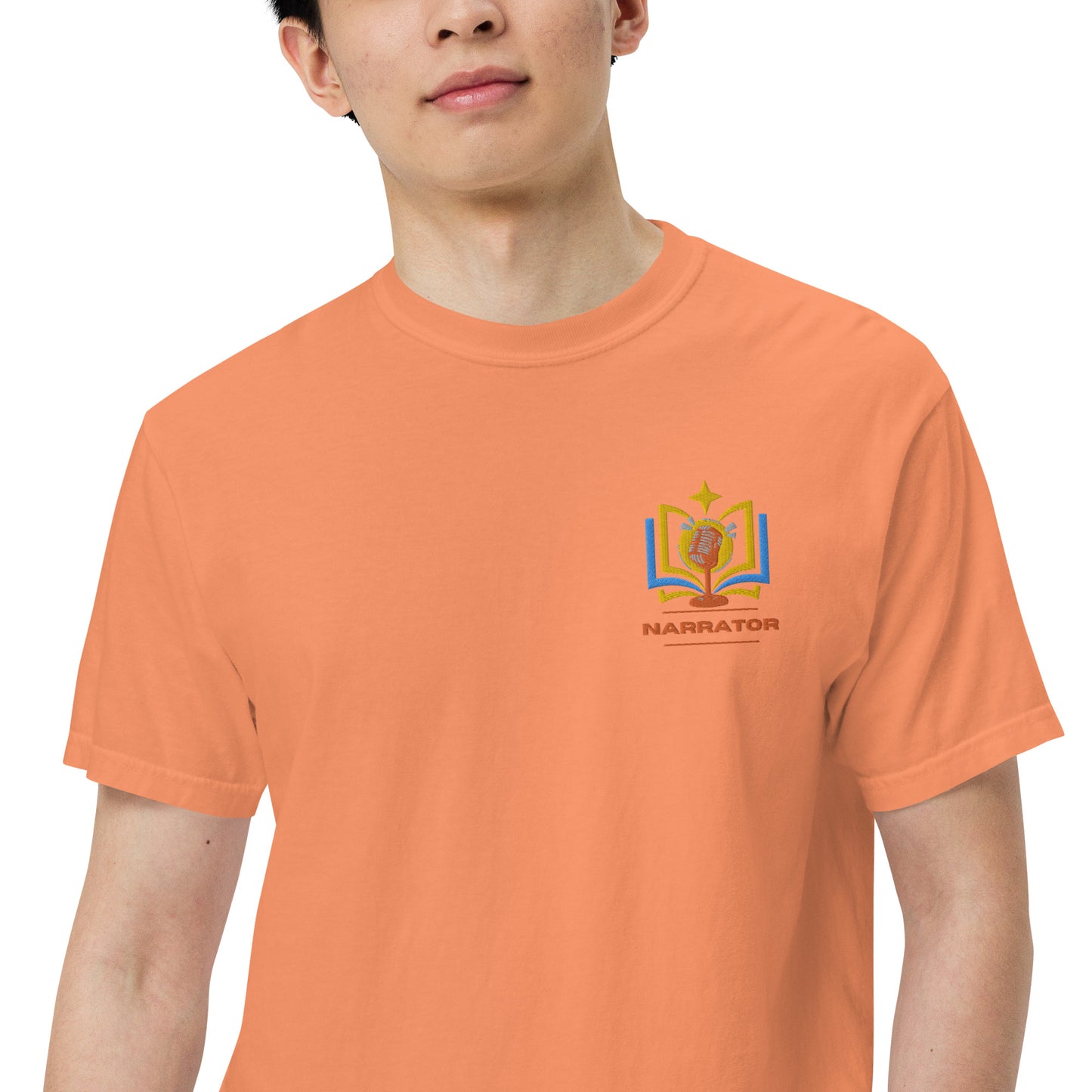 SOTVO Booth Wear: Narrator for Children: Unisex Comfort Wear/Colors Heavyweight T-Shirt