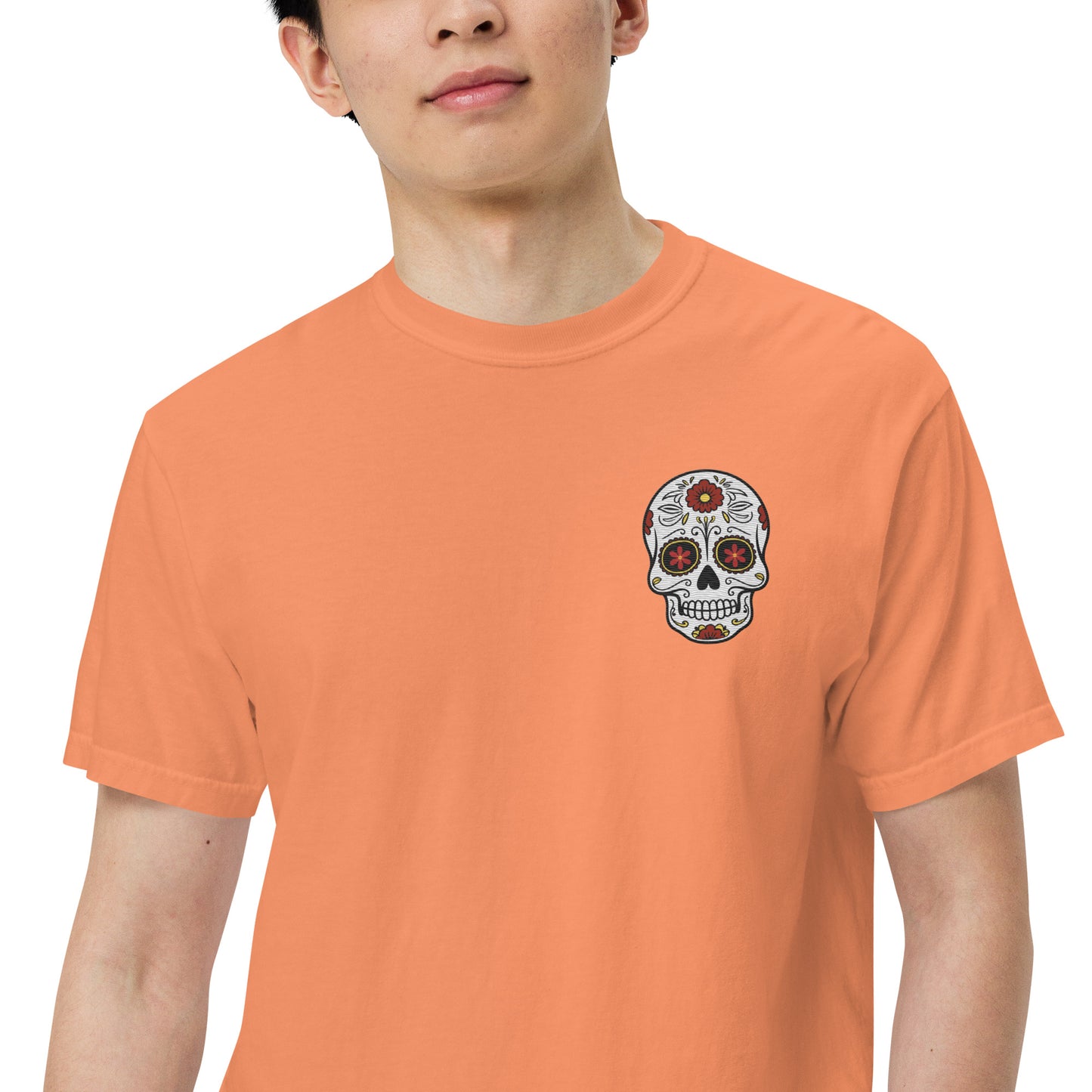 SOTVO Skeleton Sugar Skull Feelin' Spicy: Unisex Comfort Wear/Colors Heavyweight T-Shirt