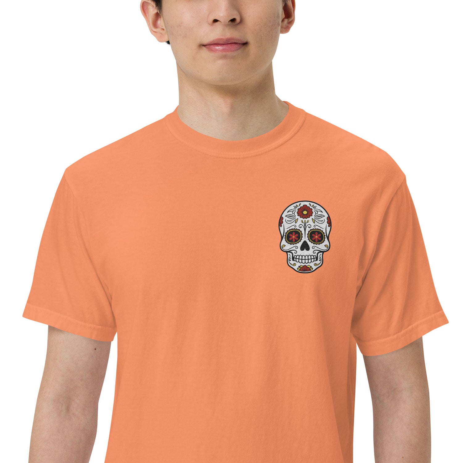 SOTVO Skeleton Sugar Skull Bone-afide Podcaster: Unisex Comfort Wear/Colors Heavyweight T-Shirt