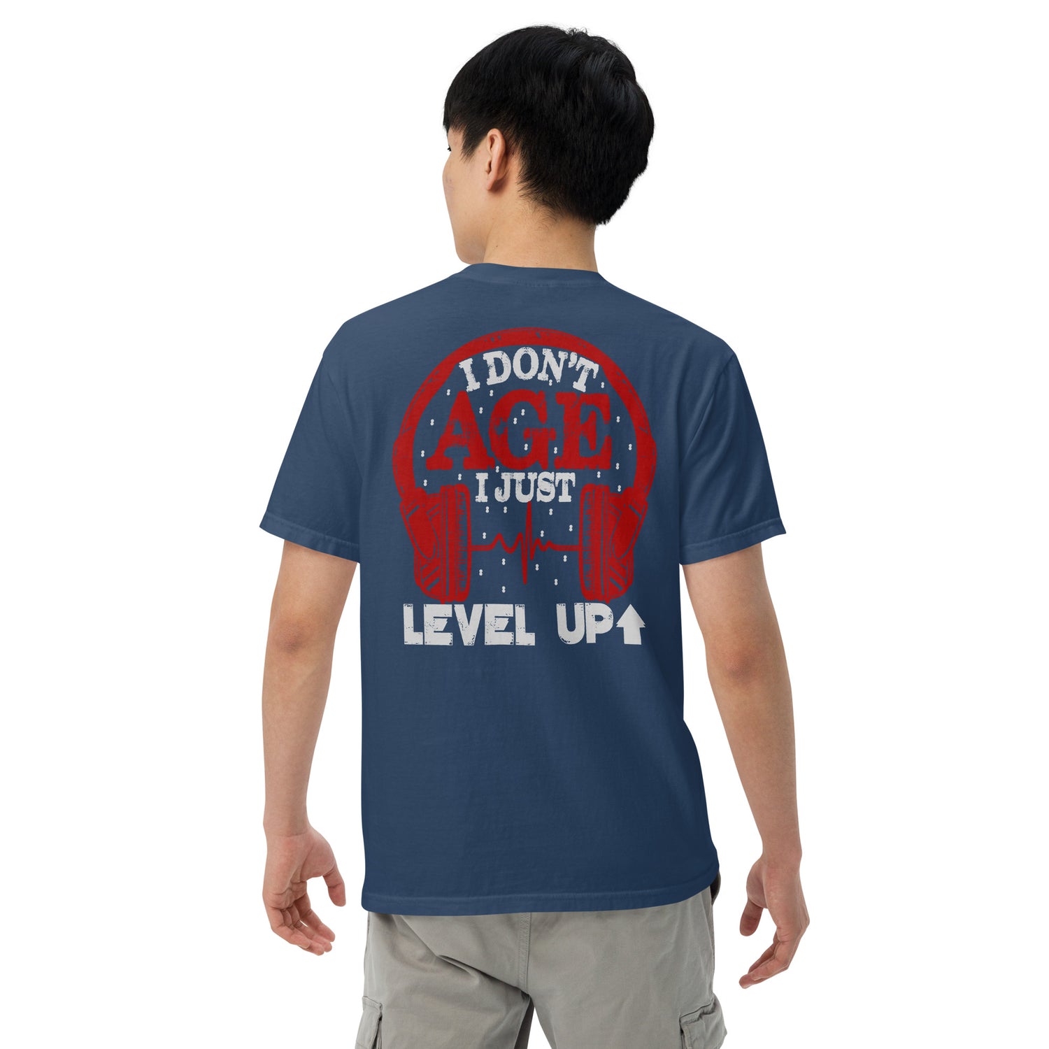 Older Bolder Level Up: Unisex Comfort Wear/Colors Heavyweight T-Shirt