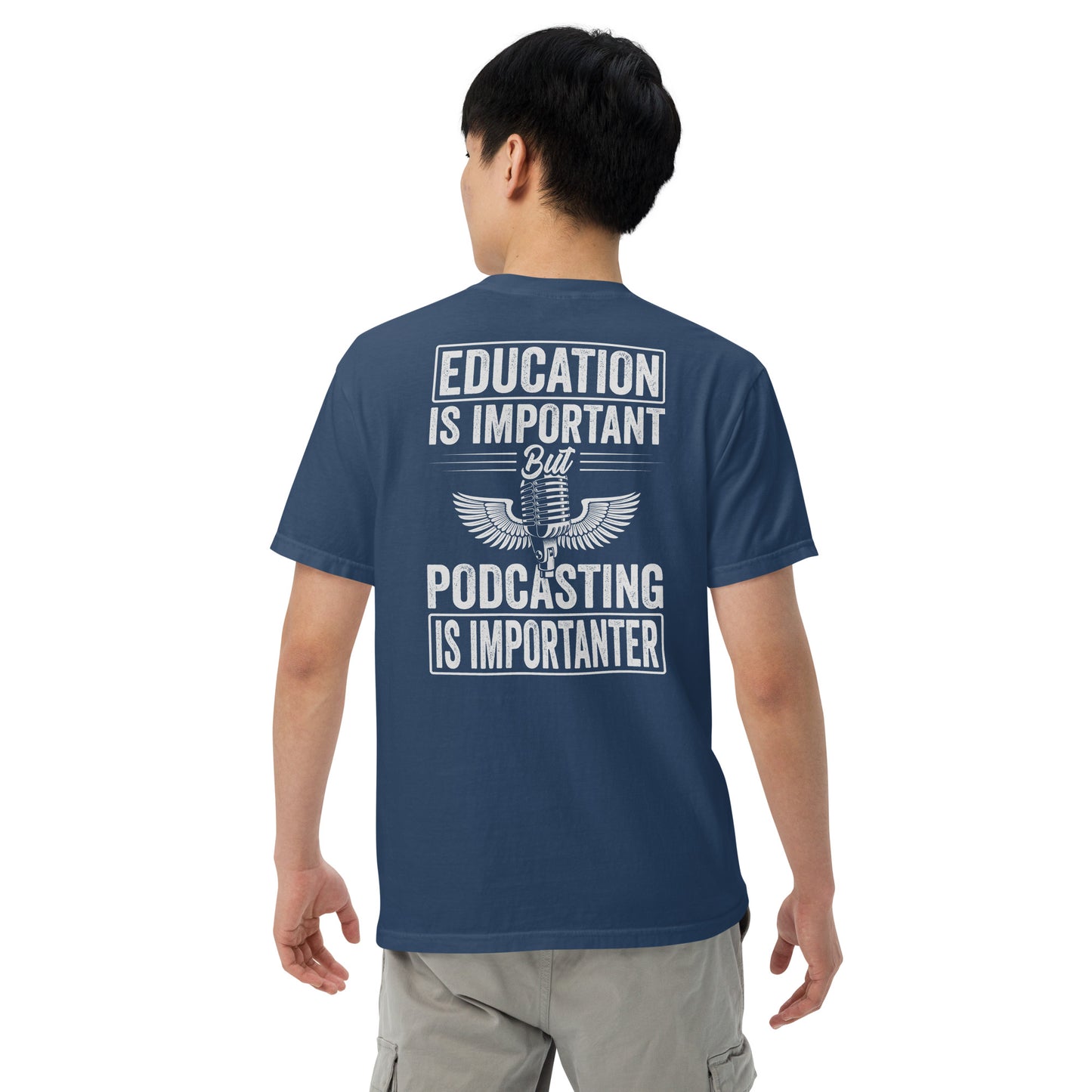 Podcast and Education: Unisex Comfort Wear/Colors Heavyweight T-Shirt