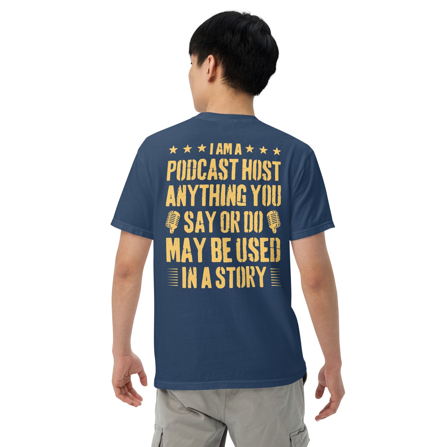 Podcasting Fun: Unisex Comfort Wear/Colors Heavyweight T-Shirt