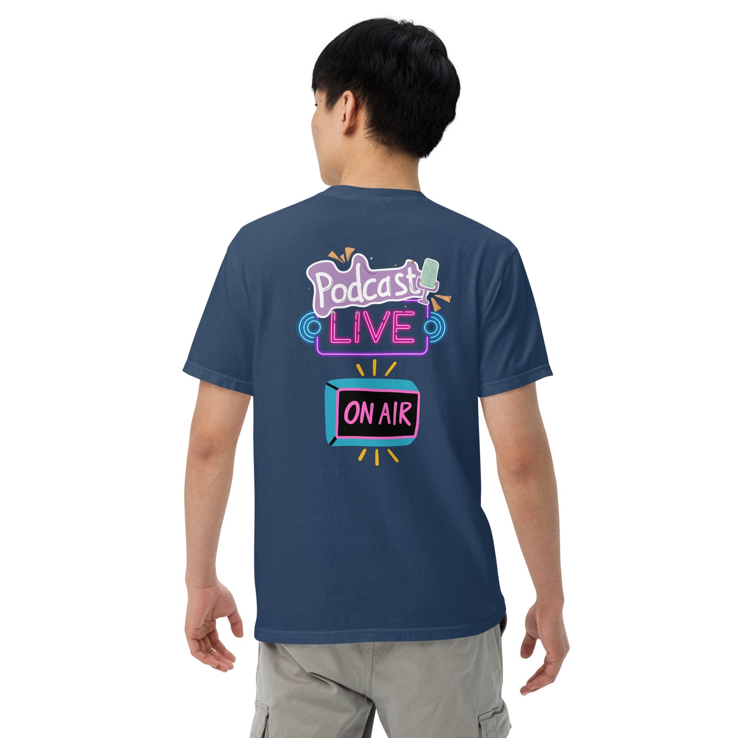 Podcast Live On Air: Unisex Comfort Wear/Colors Heavyweight T-Shirt