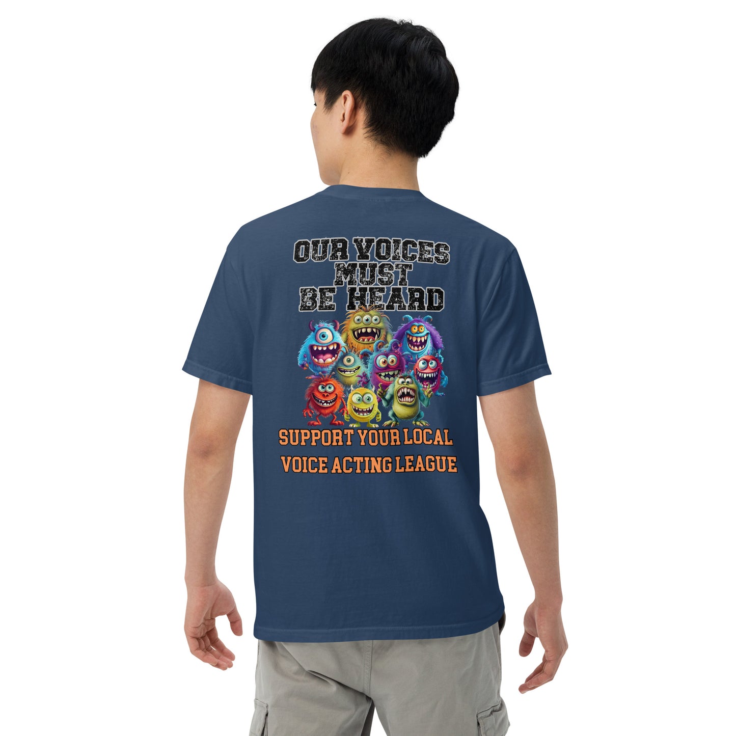 Cartoon Animation Guild "Our Voices Must Be Heard": Unisex Comfort Wear/Colors Heavyweight T-Shirt