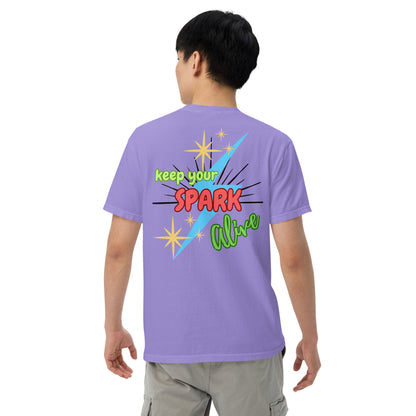 Motivational Affirmation &quot;Keep Your Spark Alive&quot;: Unisex Comfort Wear/Colors Heavyweight T-Shirt