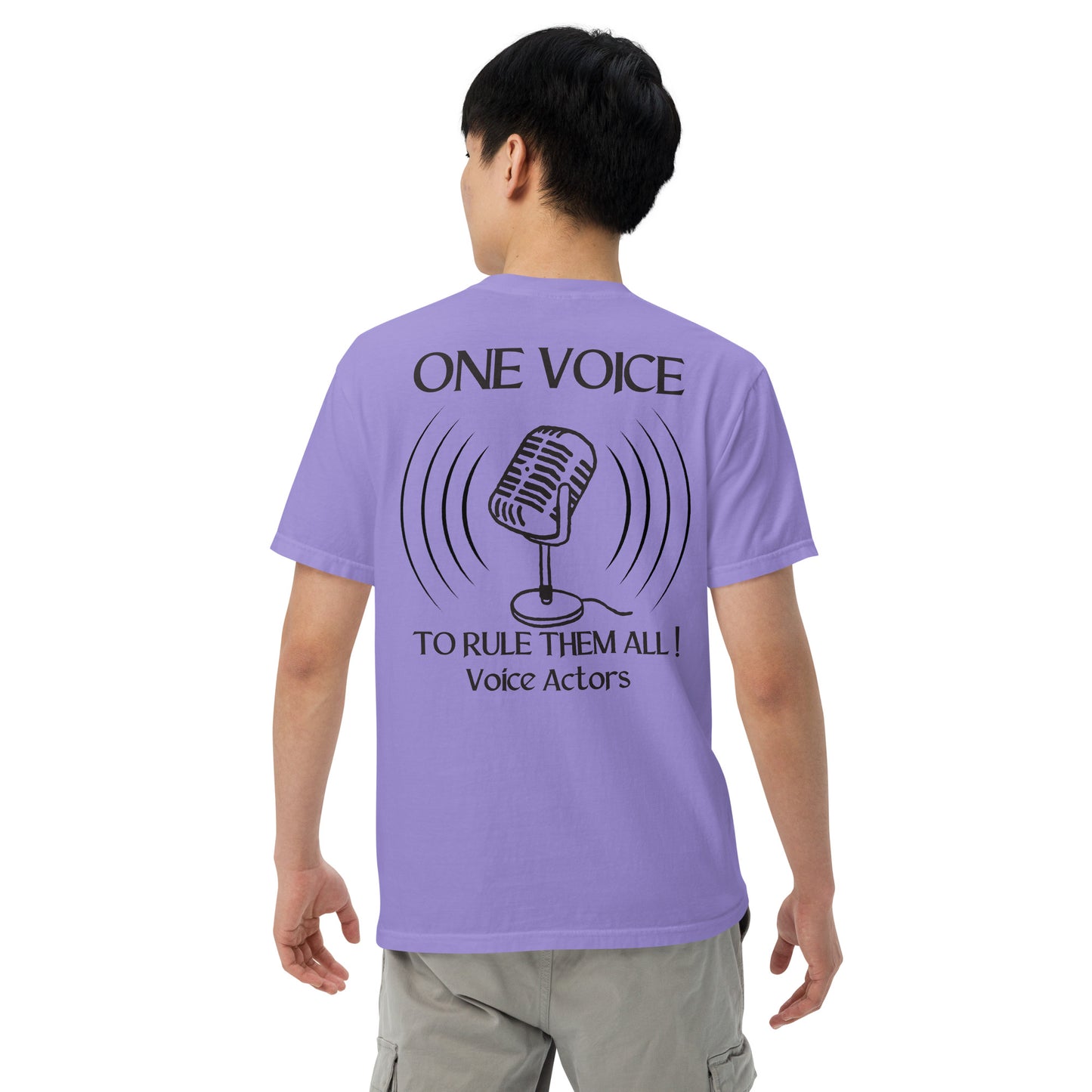 SOTVO Booth Wear: "ONE VOICE to RULE THEM ALL": Unisex Comfort Wear/Colors Heavyweight T-Shirt