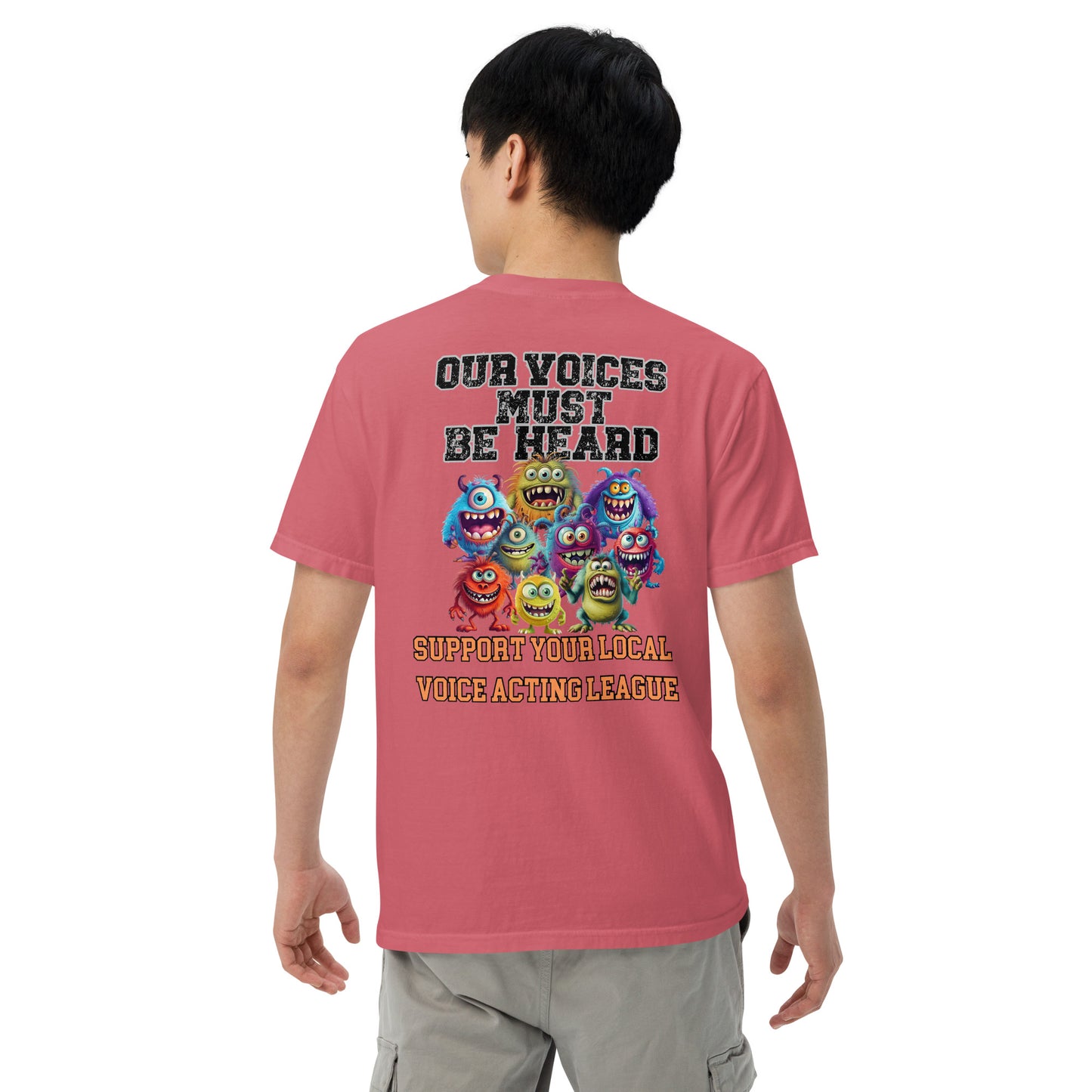 Cartoon Animation Guild "Our Voices Must Be Heard": Unisex Comfort Wear/Colors Heavyweight T-Shirt