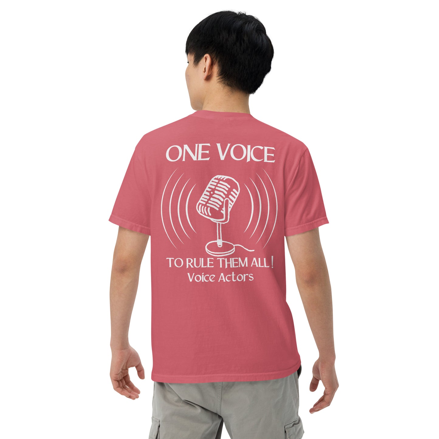 SOTVO Booth Wear: "ONE VOICE to RULE THEM ALL": Unisex Comfort Wear/Colors Heavyweight T-Shirt