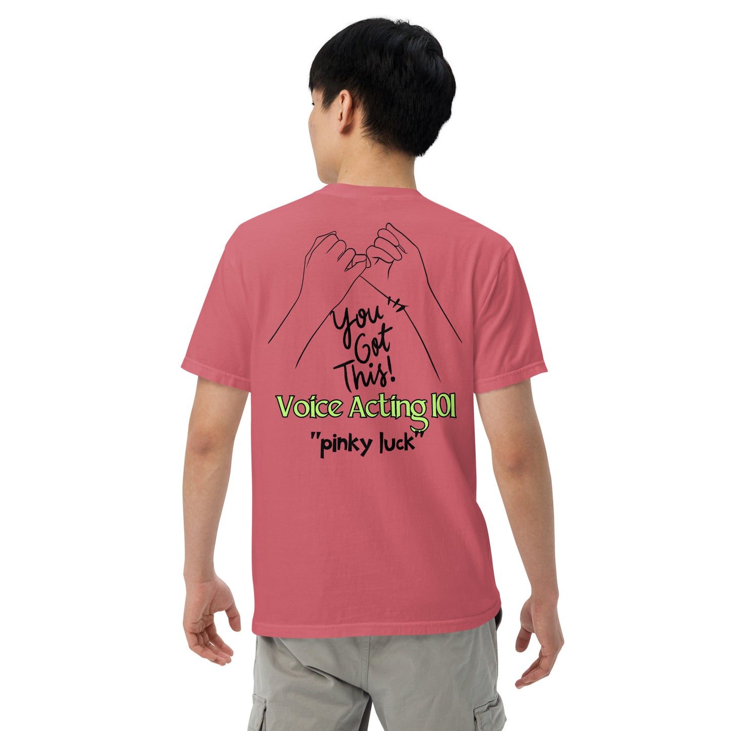 SOTVO Booth Wear: "Pinky Luck": Unisex Comfort Wear/Colors Heavyweight T-Shirt