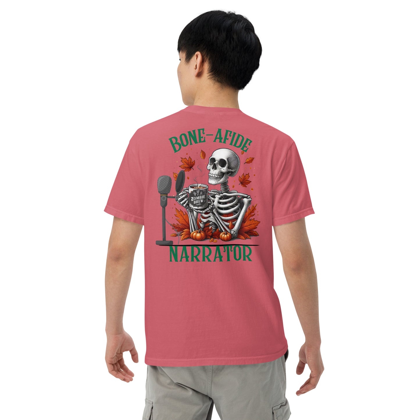 SOTVO Skeleton Sugar Skull Bone-Afide Narrator: Unisex Comfort Wear/Colors Heavyweight T-Shirt
