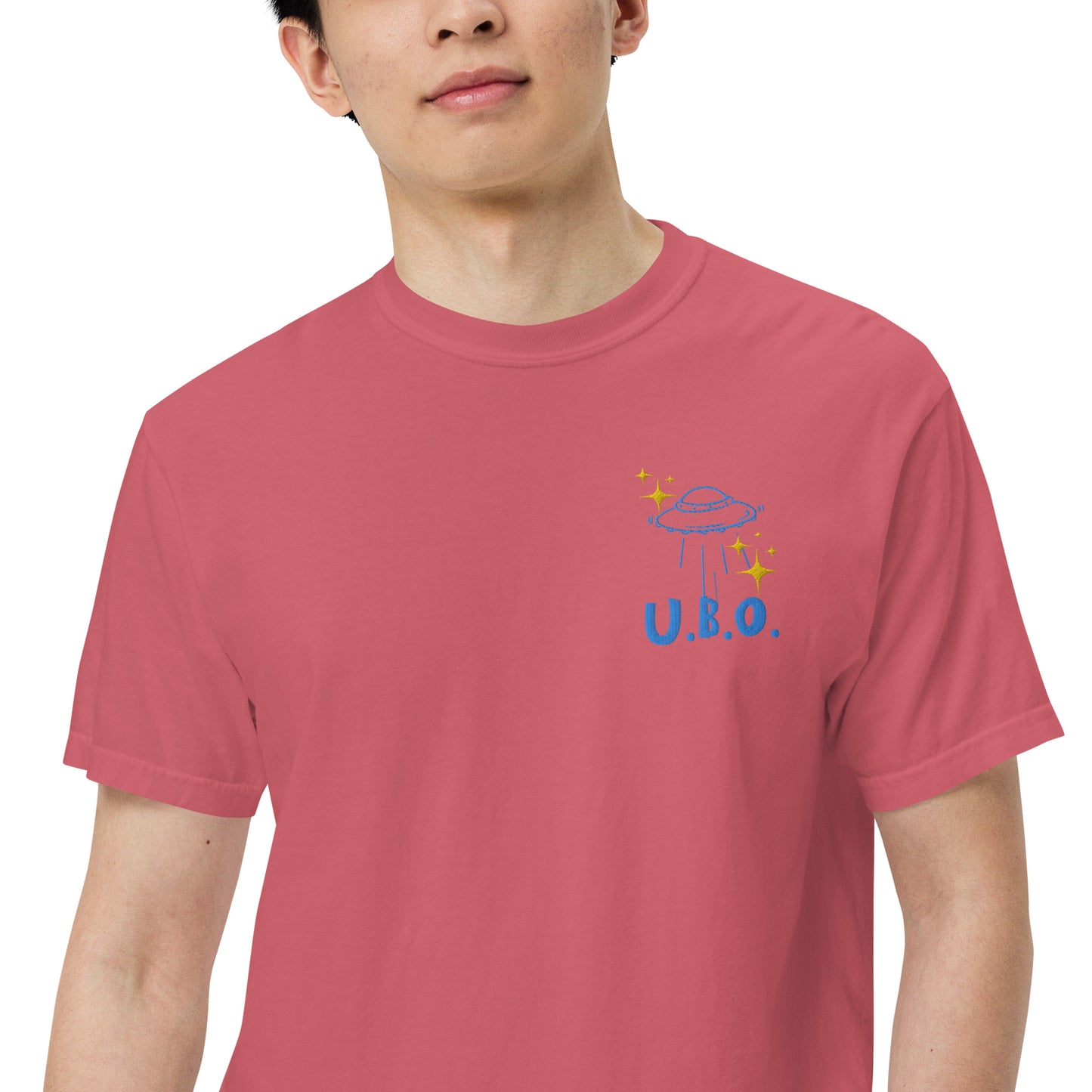 U.B.O. Unidentified BOOTH OVERLORD: Unisex Comfort Wear/Colors Heavyweight T-Shirt