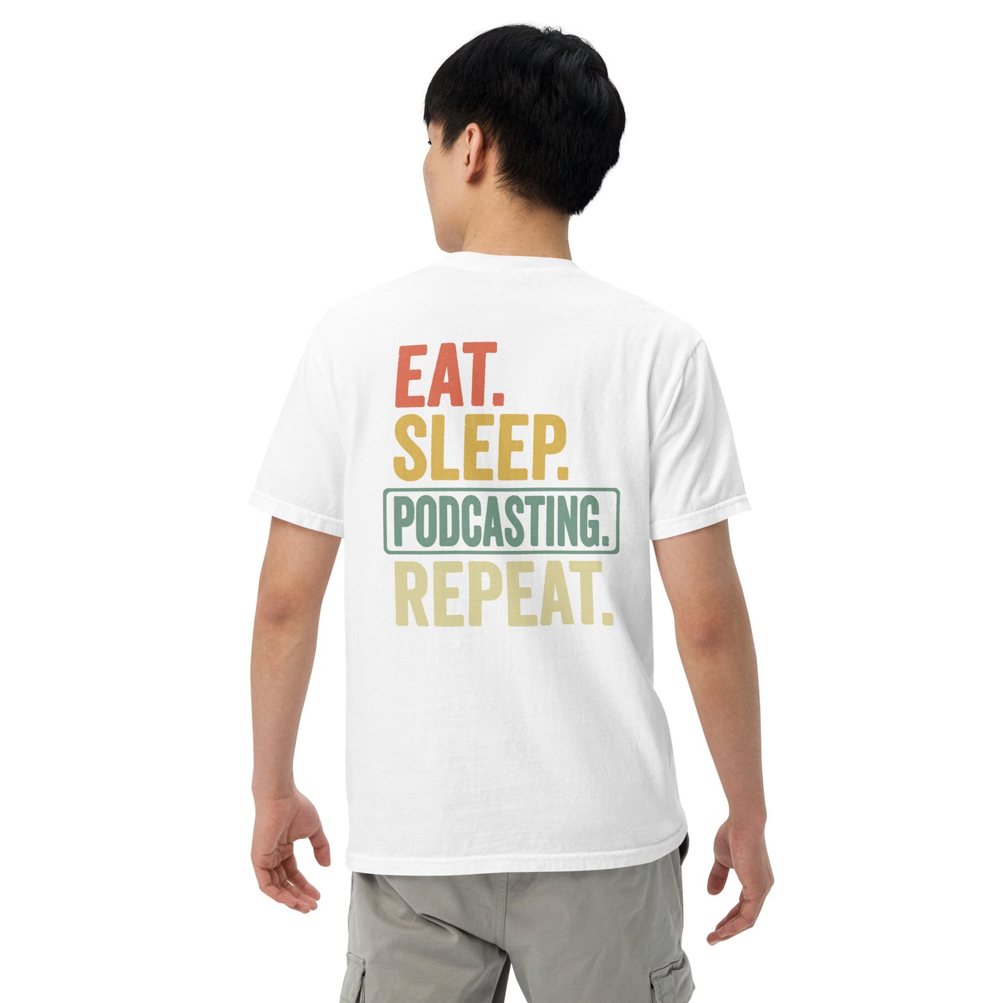 SOTVO Booth Wear: Podcast Repeat: Unisex Comfort Wear/Colors Heavyweight T-Shirt