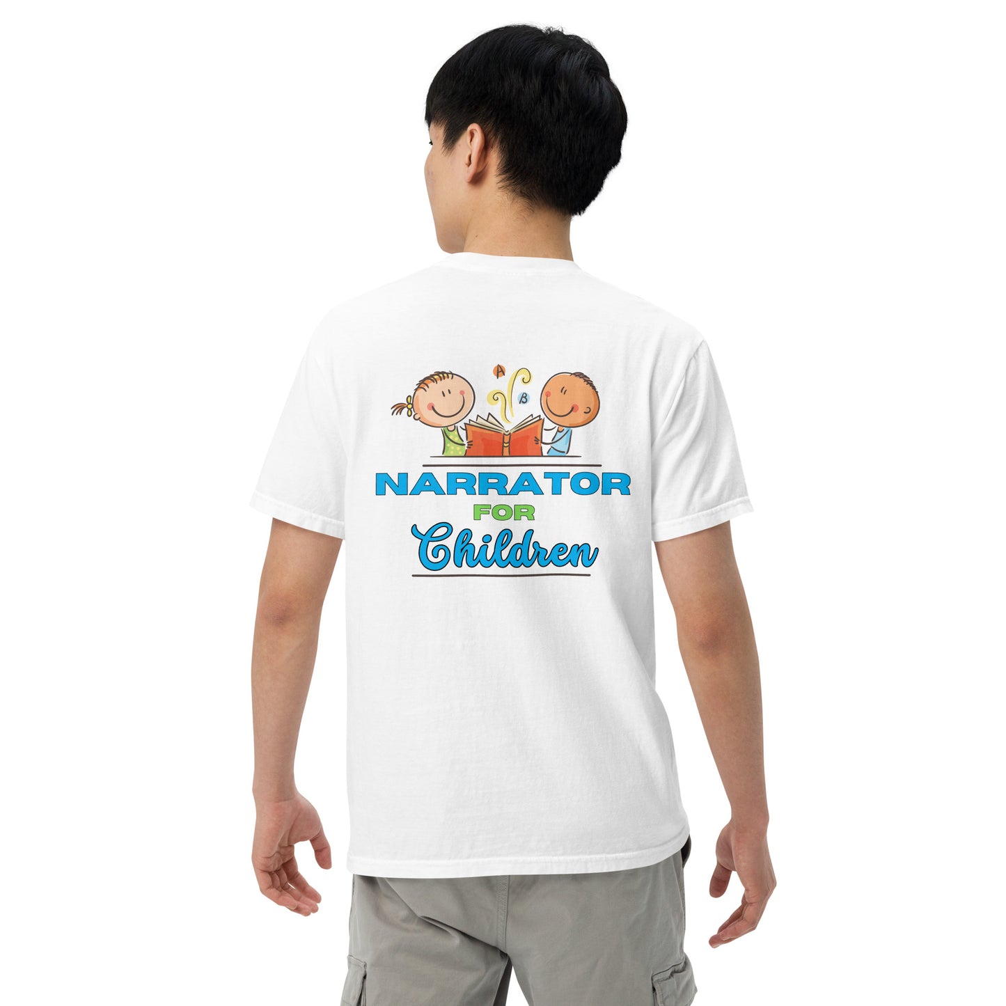 SOTVO Booth Wear: Narrator for Children: Unisex Comfort Wear/Colors Heavyweight T-Shirt