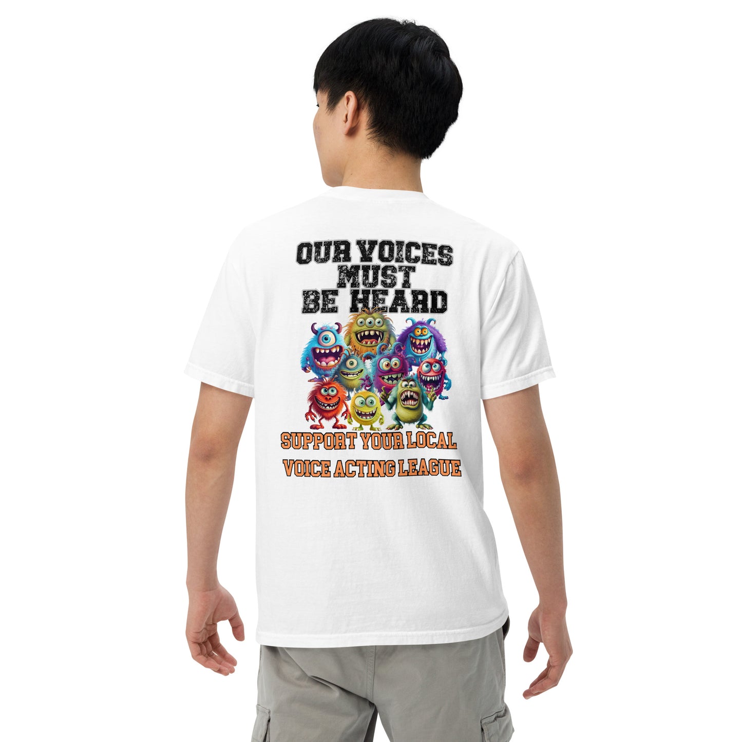 Cartoon Animation Guild "Our Voices Must Be Heard": Unisex Comfort Wear/Colors Heavyweight T-Shirt