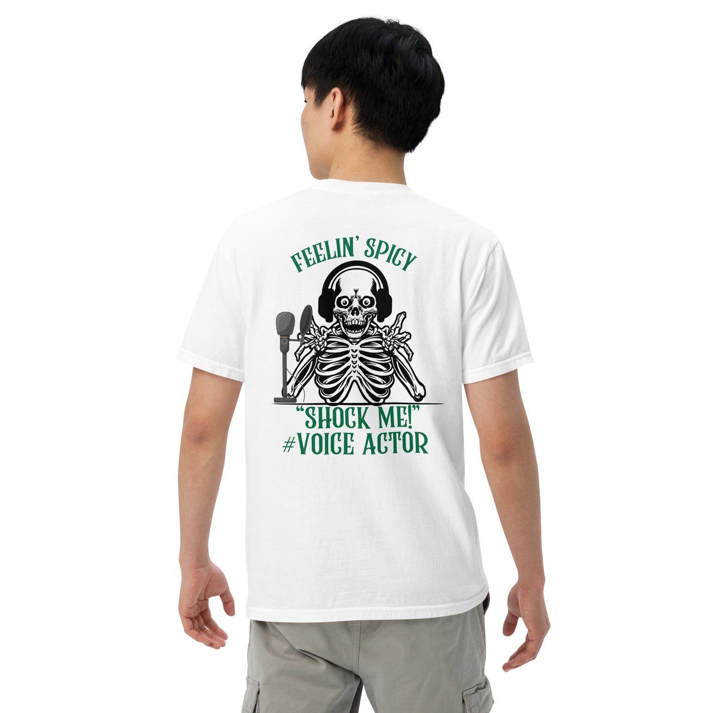 SOTVO Skeleton Sugar Skull Feelin' Spicy VA: Unisex Comfort Wear/Colors Heavyweight T-Shirt