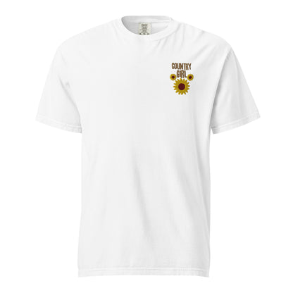 Cute Country Girl Fun Chickens: Unisex Comfort Wear/Colors Heavyweight T-Shirt