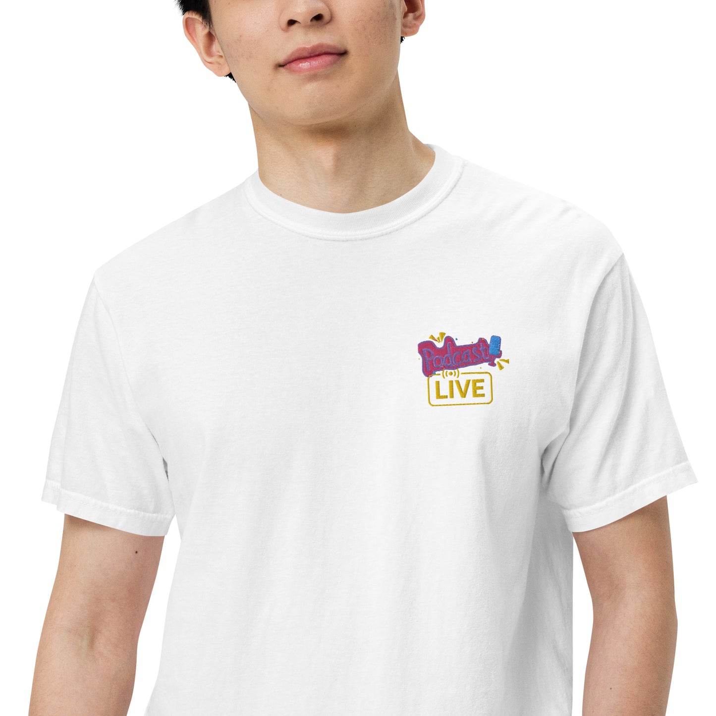 Podcast Live On Air: Unisex Comfort Wear/Colors Heavyweight T-Shirt