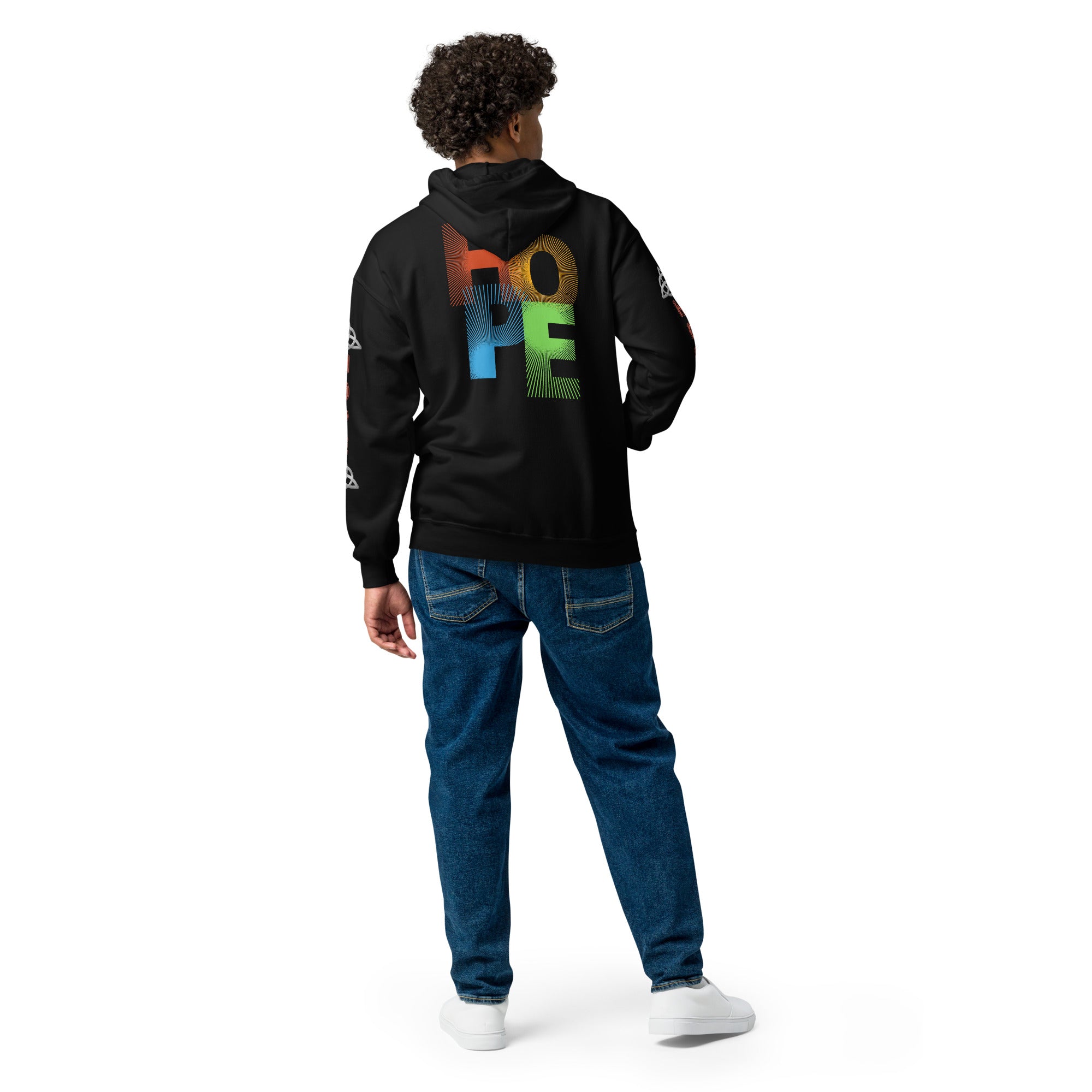 Symbol of HOPE: Stylish Unisex Heavy Fleece Warm Zip Hoodie -Gildan