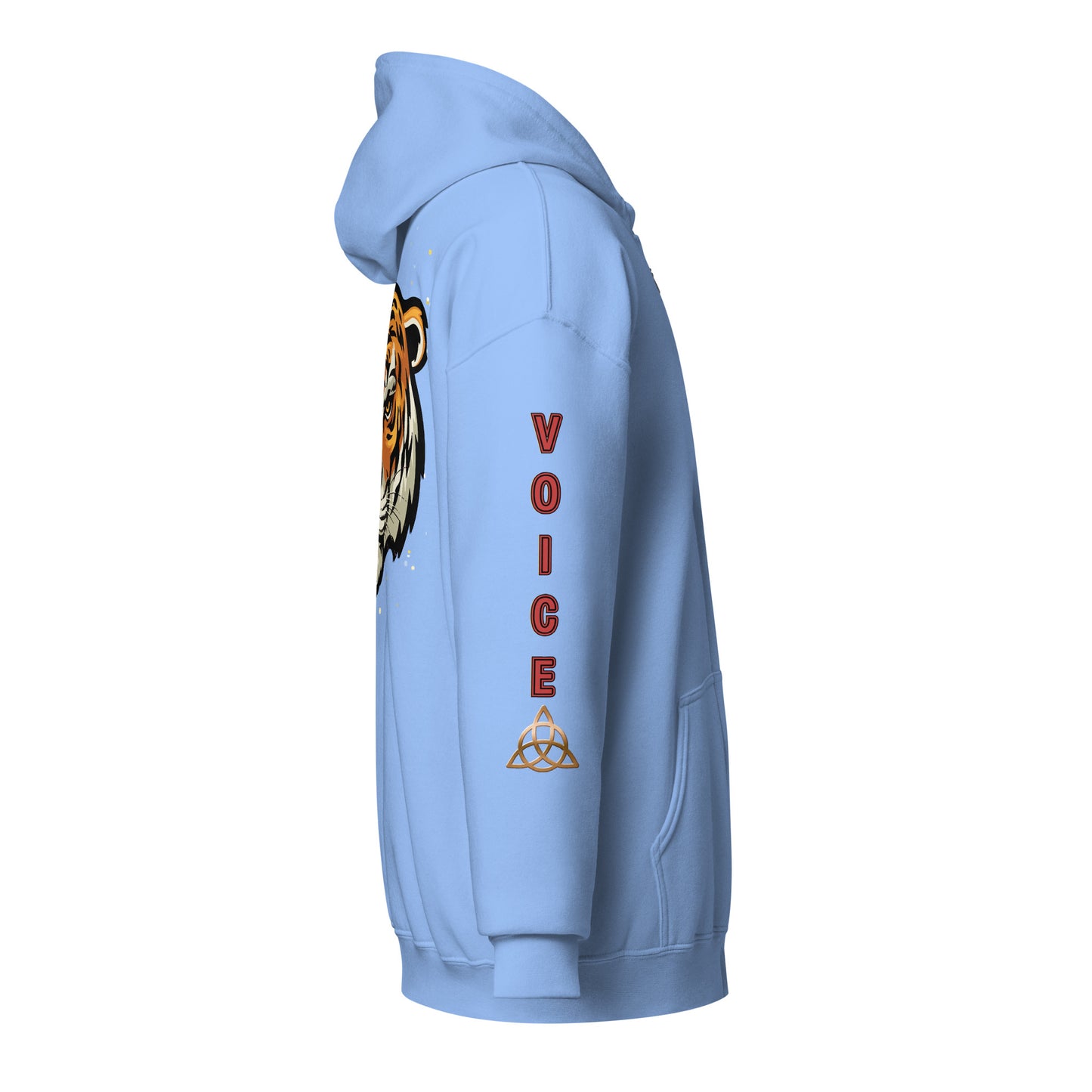 V.O. Tiger Savage Mic Skills: Stylish Unisex Heavy Fleece Warm Zip Hoodie -Gildan