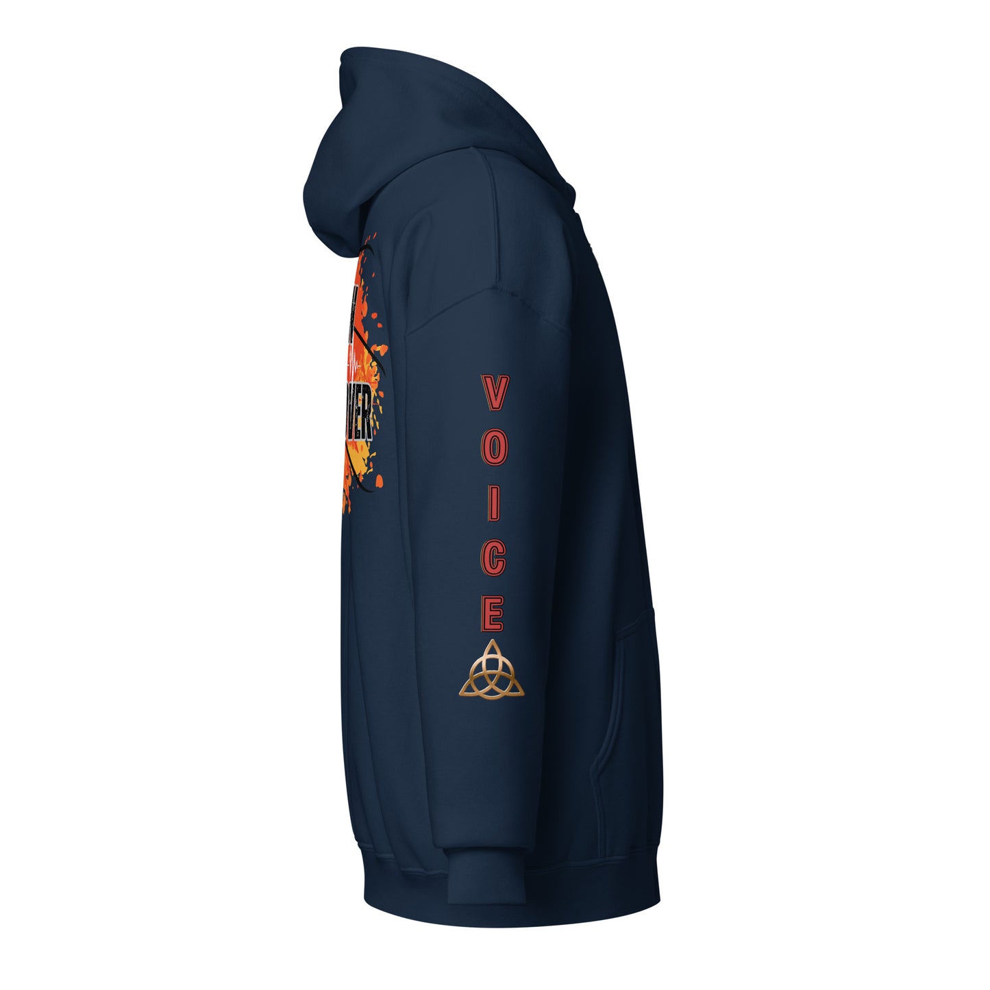 V.O. Born To VoiceOver: Stylish Unisex Heavy Fleece Warm Zip Hoodie -Gildan