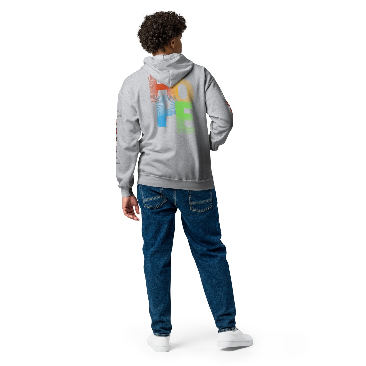 Symbol of HOPE: Stylish Unisex Heavy Fleece Warm Zip Hoodie -Gildan