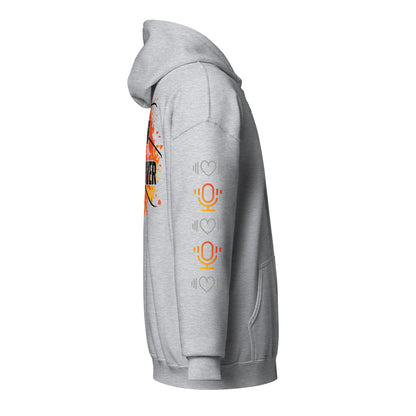 Born To VoiceOver: Unisex Heavy Fleece Warm Zip Hoodie -Gildan