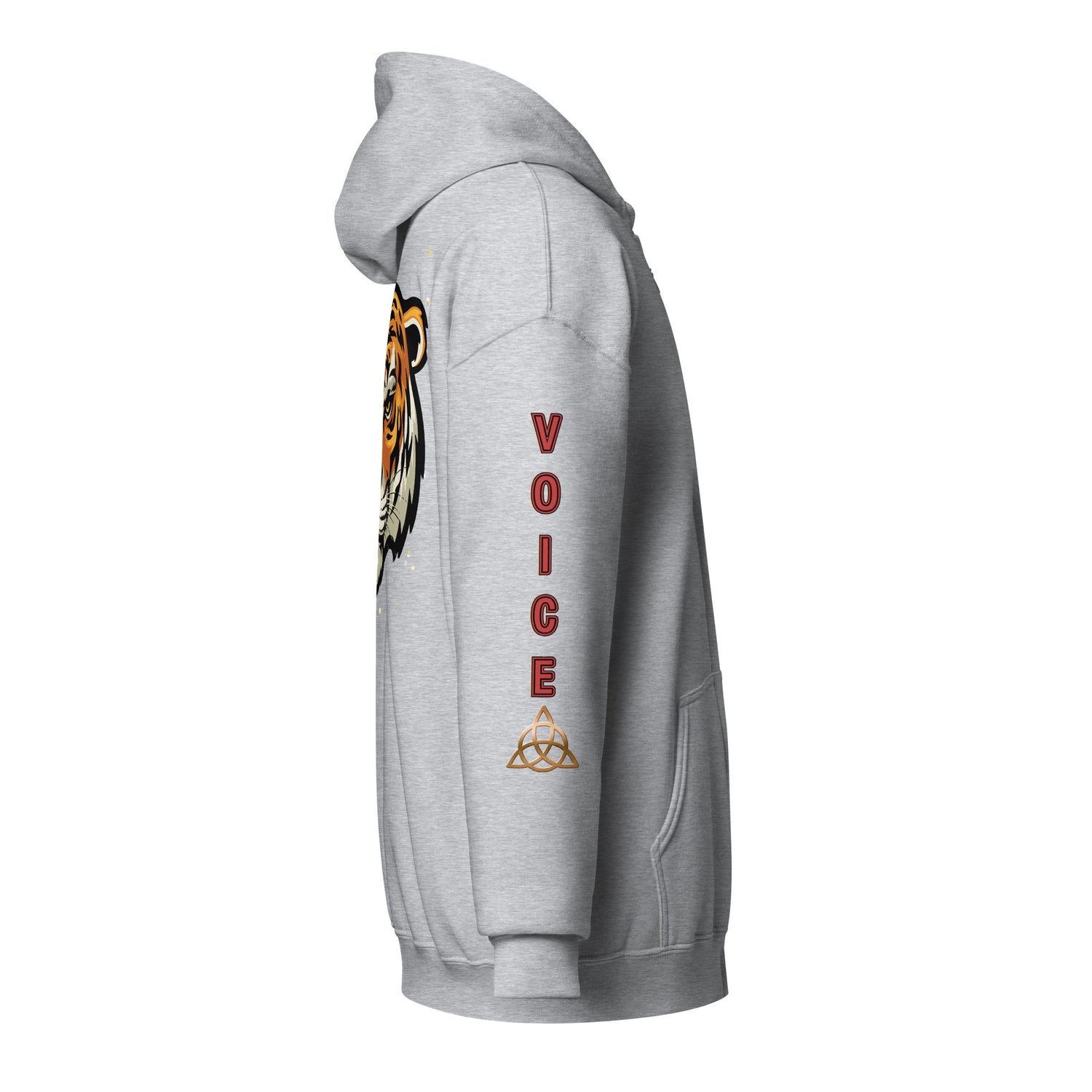 V.O. Tiger Savage Mic Skills: Stylish Unisex Heavy Fleece Warm Zip Hoodie -Gildan