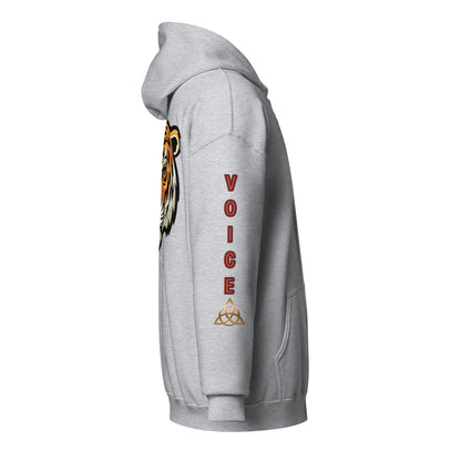 V.O. Tiger Savage Mic Skills: Stylish Unisex Heavy Fleece Warm Zip Hoodie -Gildan