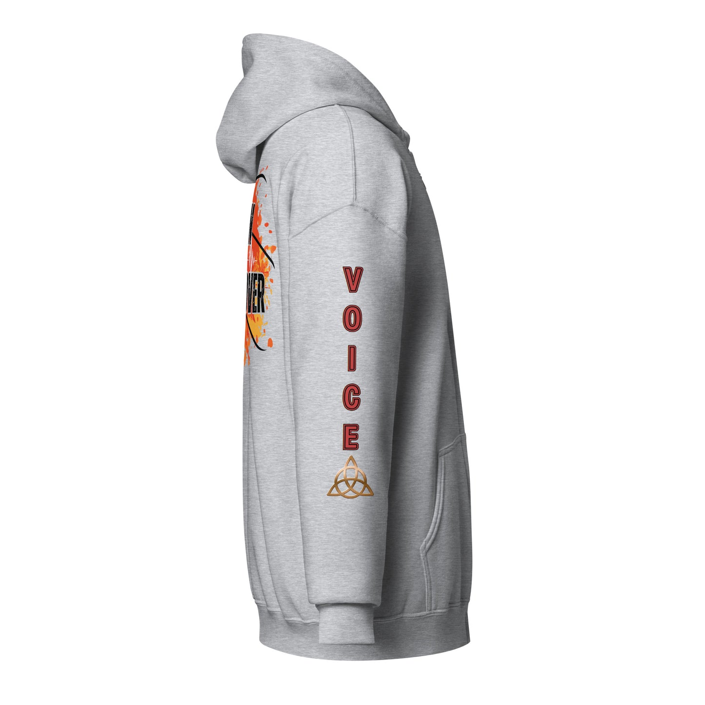 V.O. Born To VoiceOver: Stylish Unisex Heavy Fleece Warm Zip Hoodie -Gildan