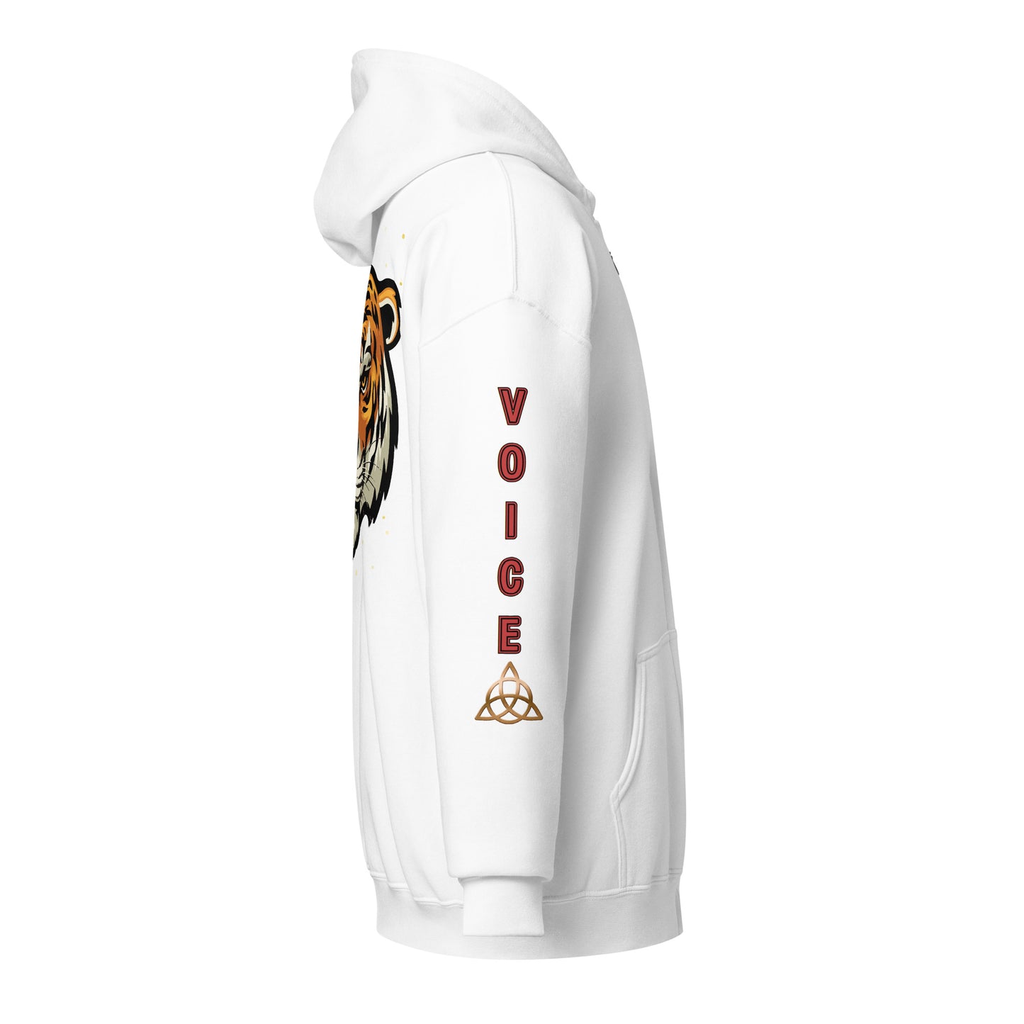 V.O. Tiger Savage Mic Skills: Stylish Unisex Heavy Fleece Warm Zip Hoodie -Gildan