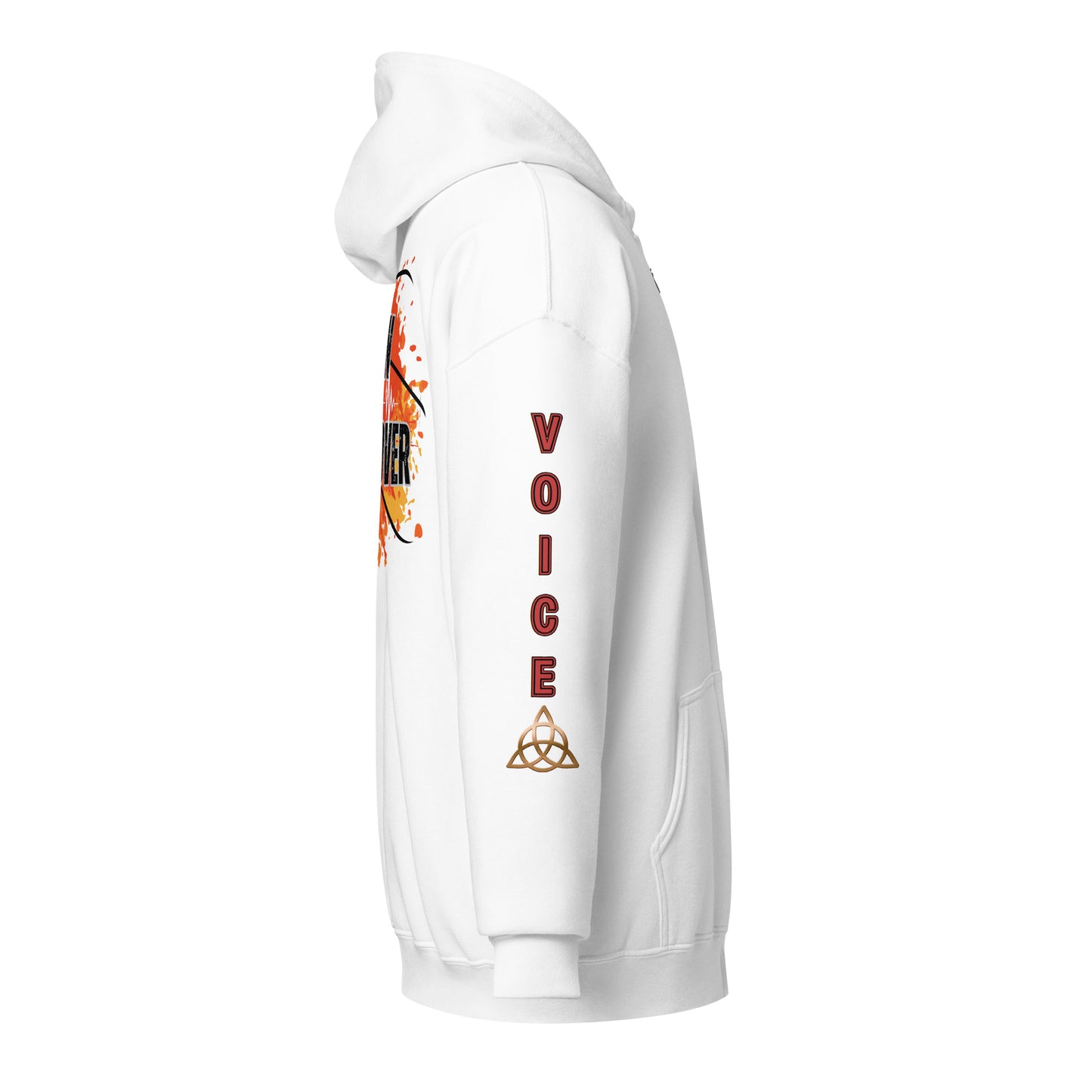 V.O. Born To VoiceOver: Stylish Unisex Heavy Fleece Warm Zip Hoodie -Gildan