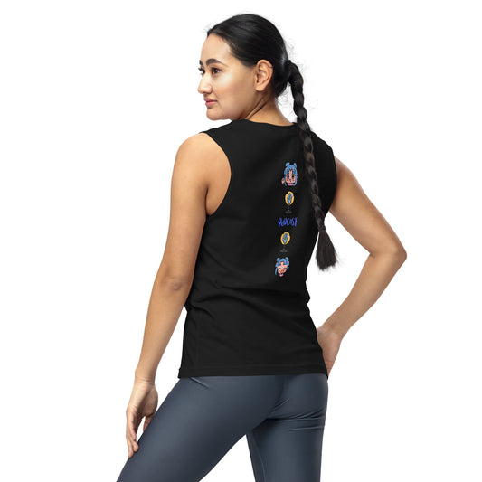 Unisex: Podcast Host Show: Gym/Yoga Wear Muscle Sleeveless Shirt
