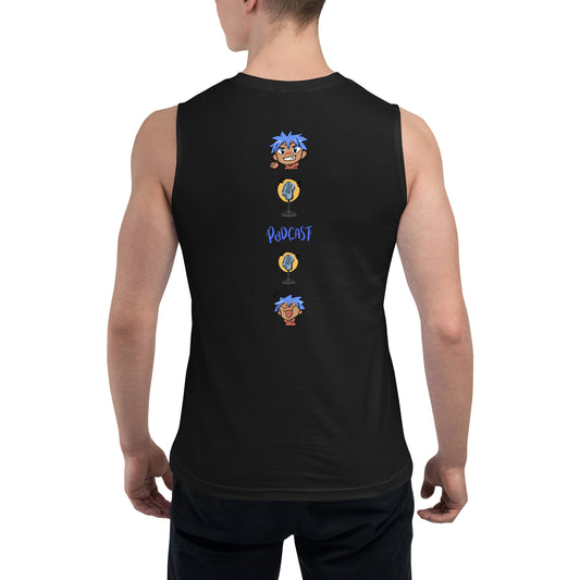 Unisex: Podcast Host Show: Gym/Yoga Wear Muscle Sleeveless Shirt