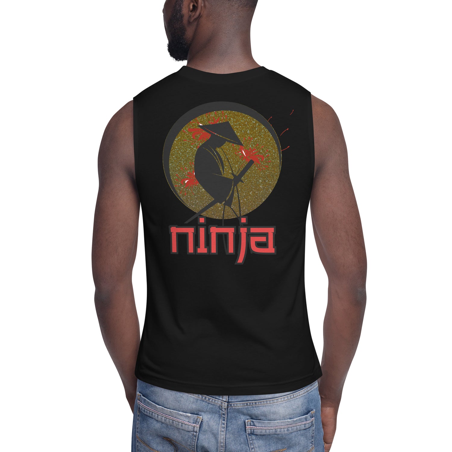 Unisex: NINJA Power: Gym/Yoga Wear Muscle Sleeveless Shirt