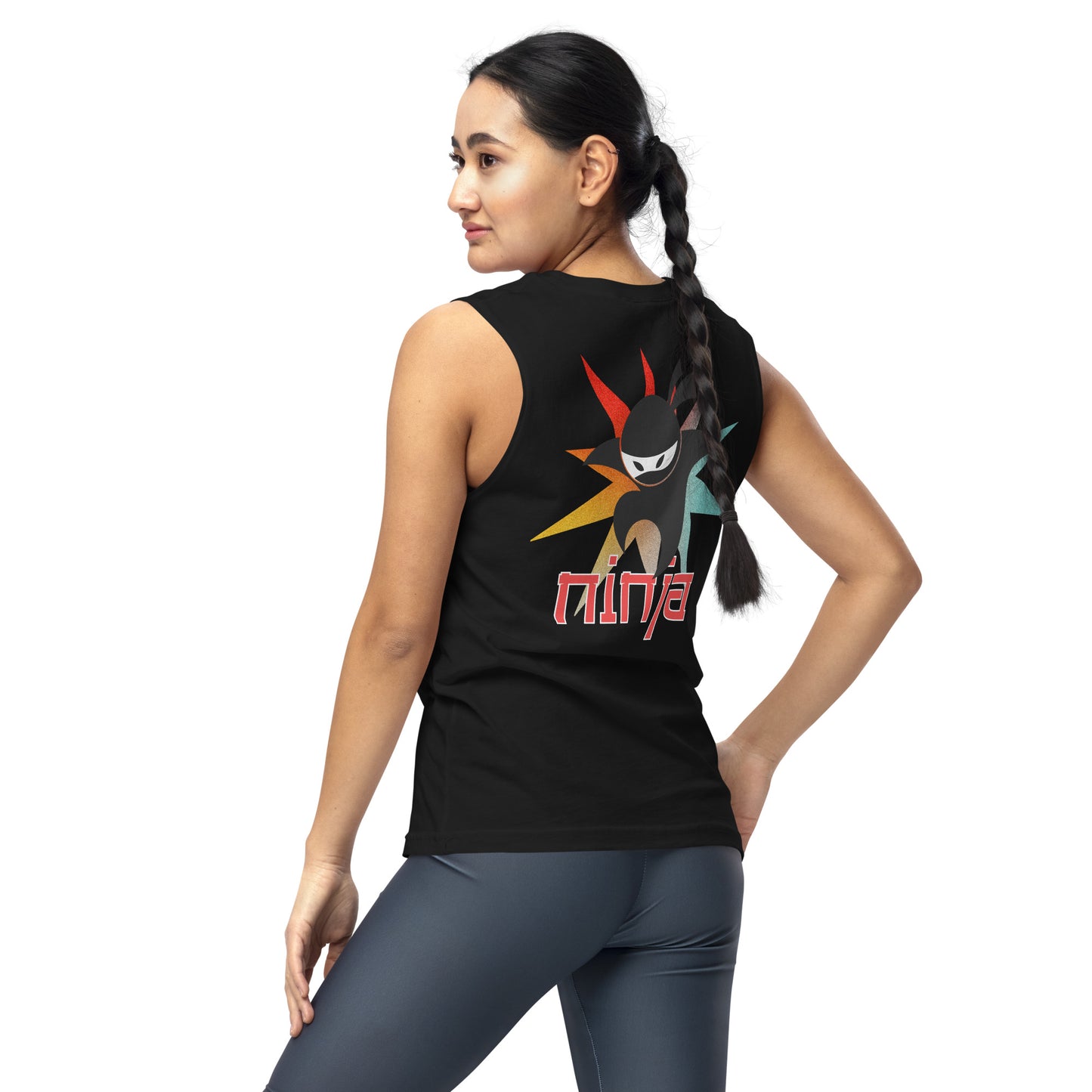 Unisex: NINJA Power: Gym/Yoga Wear Muscle Sleeveless Shirt