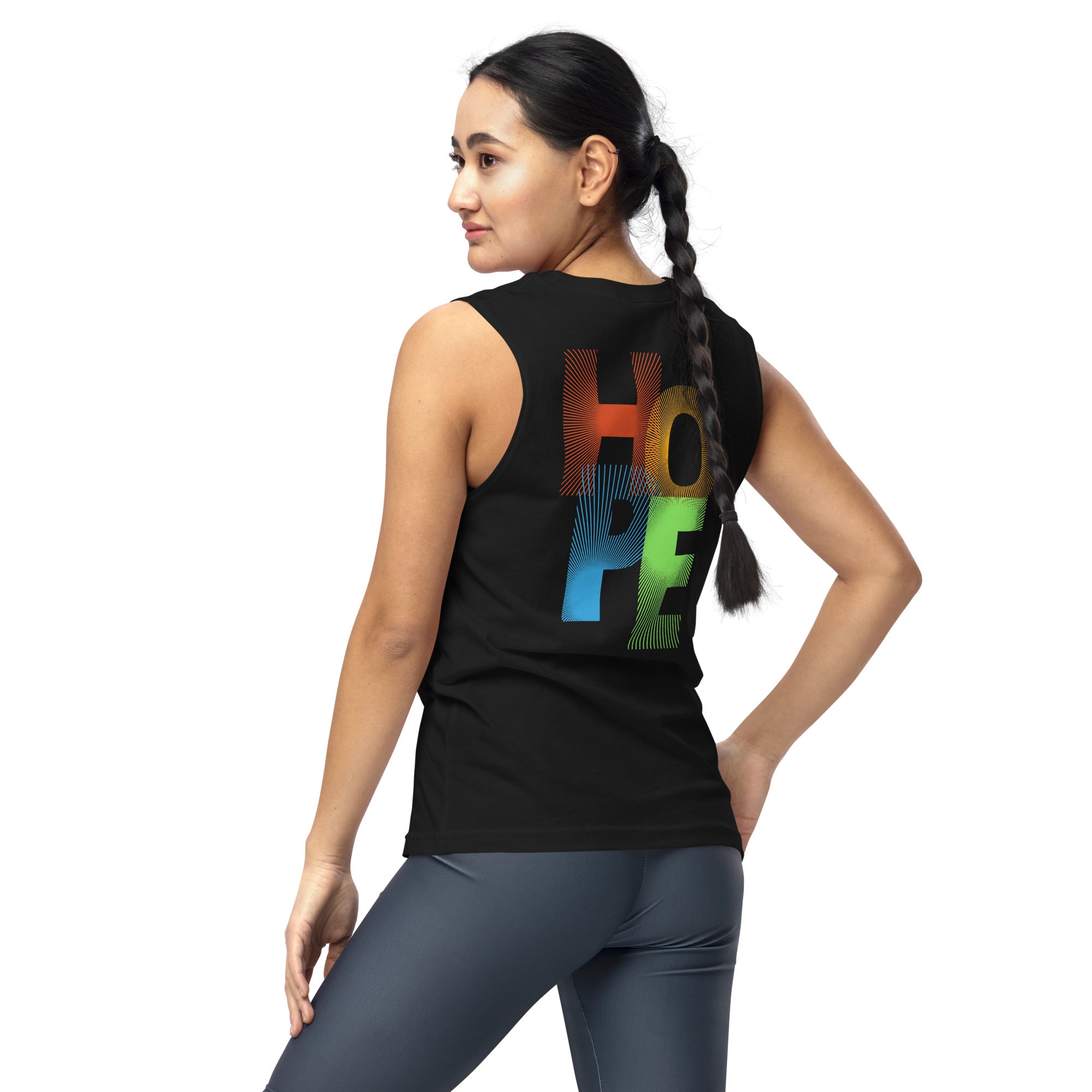 Unisex: Symbol of HOPE: Gym/Yoga Wear Muscle Sleeveless Shirt