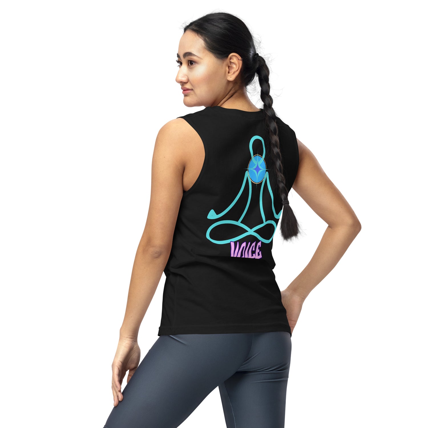 Unisex: 5th Chakra Throat &quot;Voice&quot;: Voice Over Actor: Gym/Yoga Wear Muscle Sleeveless Shirt