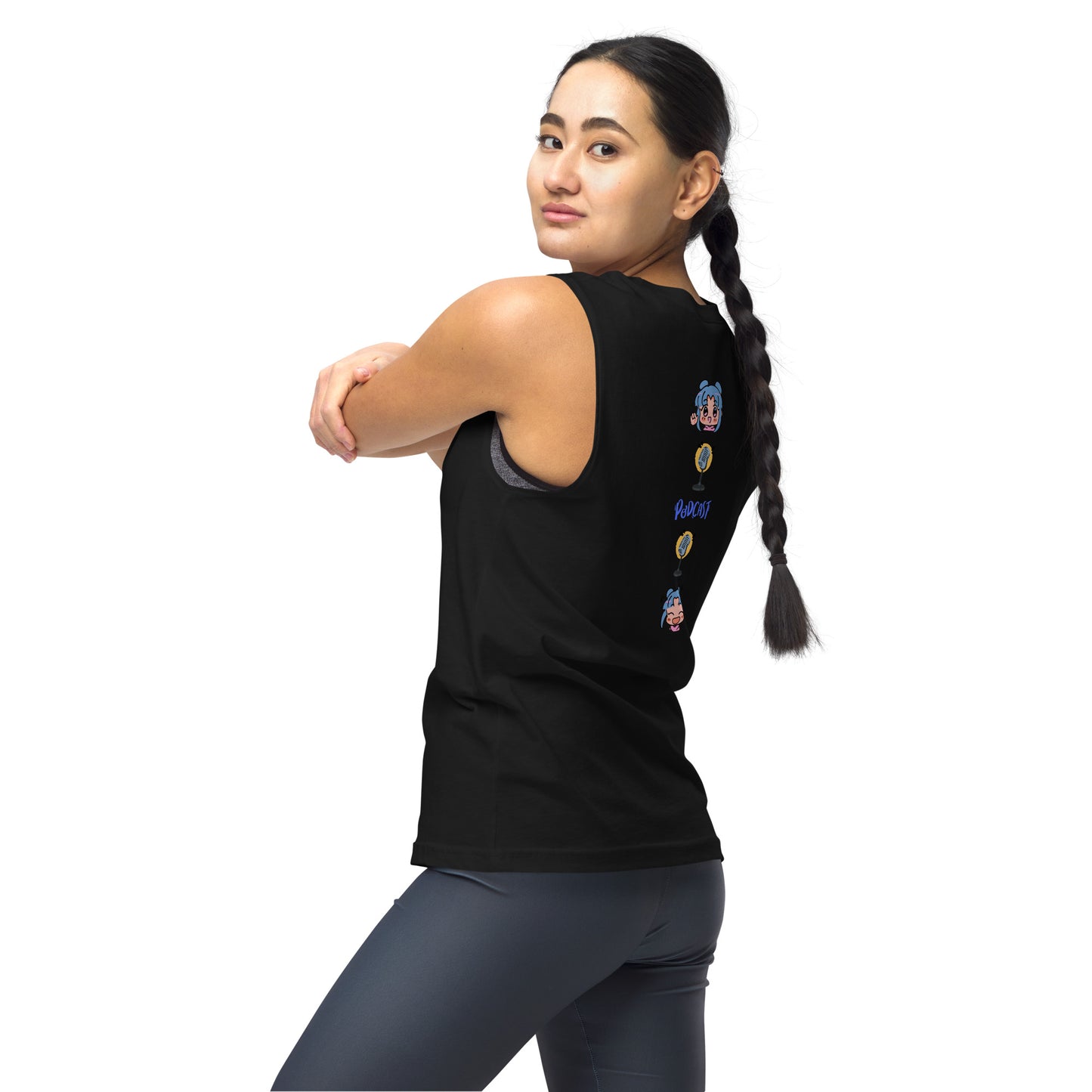 Unisex: Podcast Host Show: Gym/Yoga Wear Muscle Sleeveless Shirt
