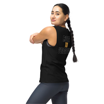 Unisex: Born To VoiceOver: Voice Over Actor: Gym/Yoga Wear Muscle Sleeveless Shirt