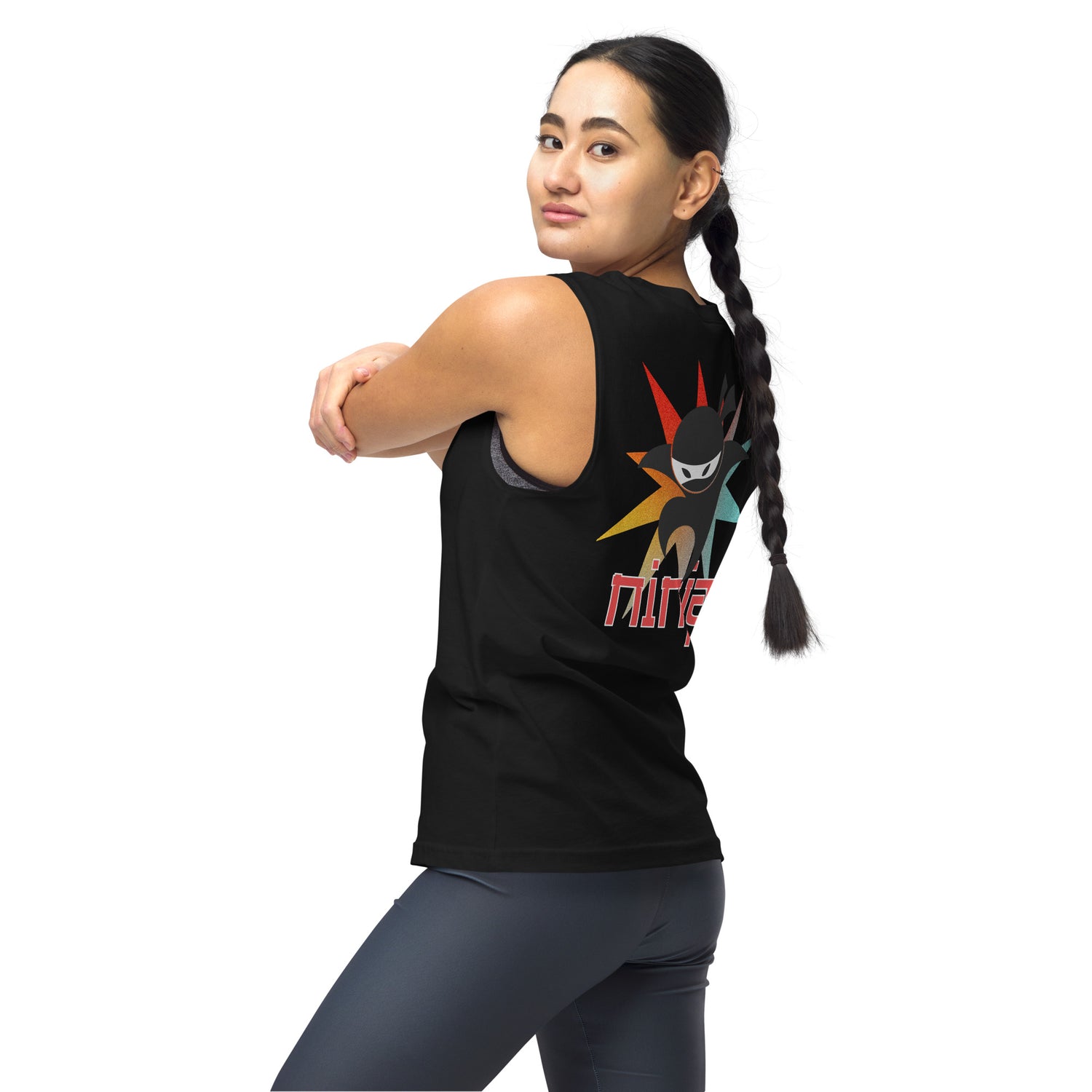 Unisex: NINJA Power: Gym/Yoga Wear Muscle Sleeveless Shirt