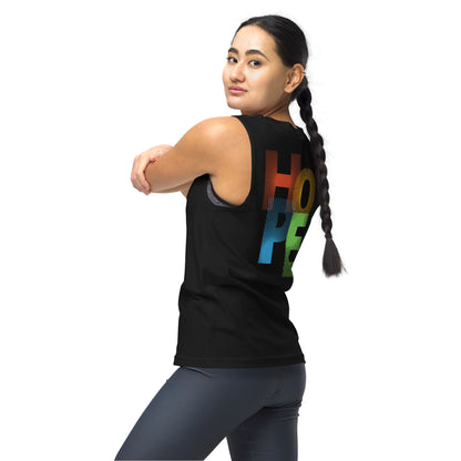 Unisex: Symbol of HOPE: Gym/Yoga Wear Muscle Sleeveless Shirt