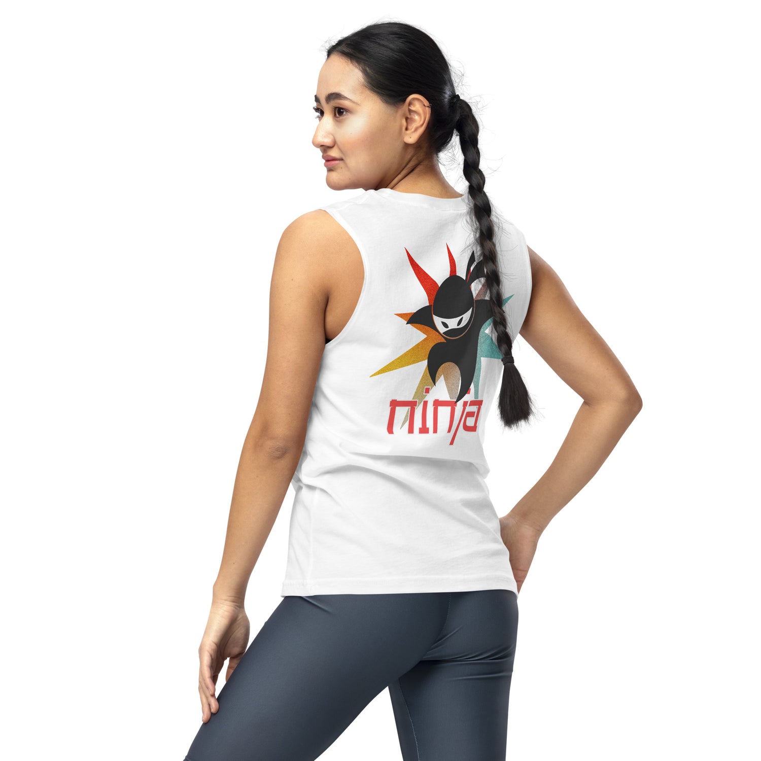 Unisex: NINJA Power: Gym/Yoga Wear Muscle Sleeveless Shirt