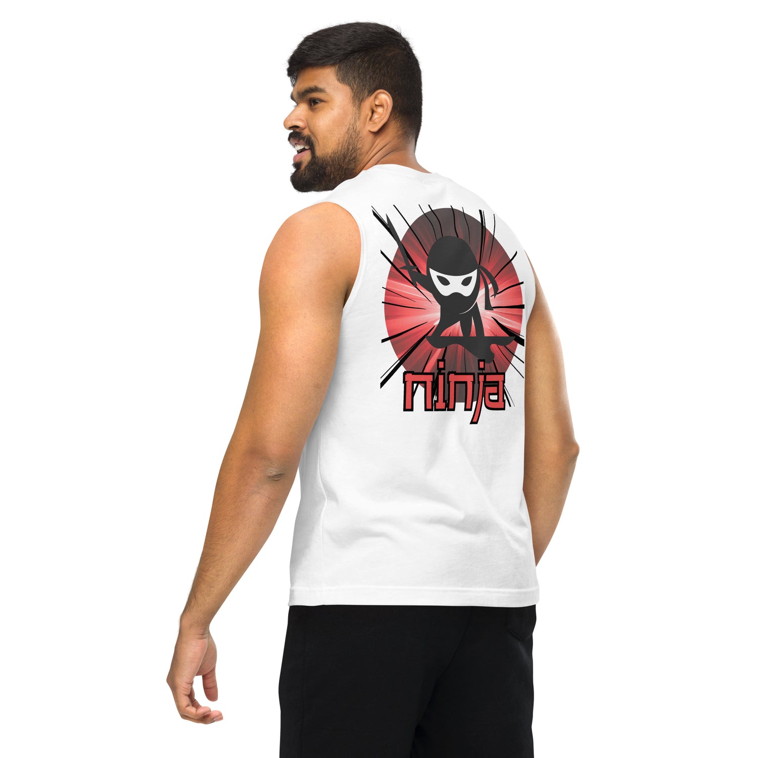 Unisex: NINJA Power: Gym/Yoga Wear Muscle Sleeveless Shirt