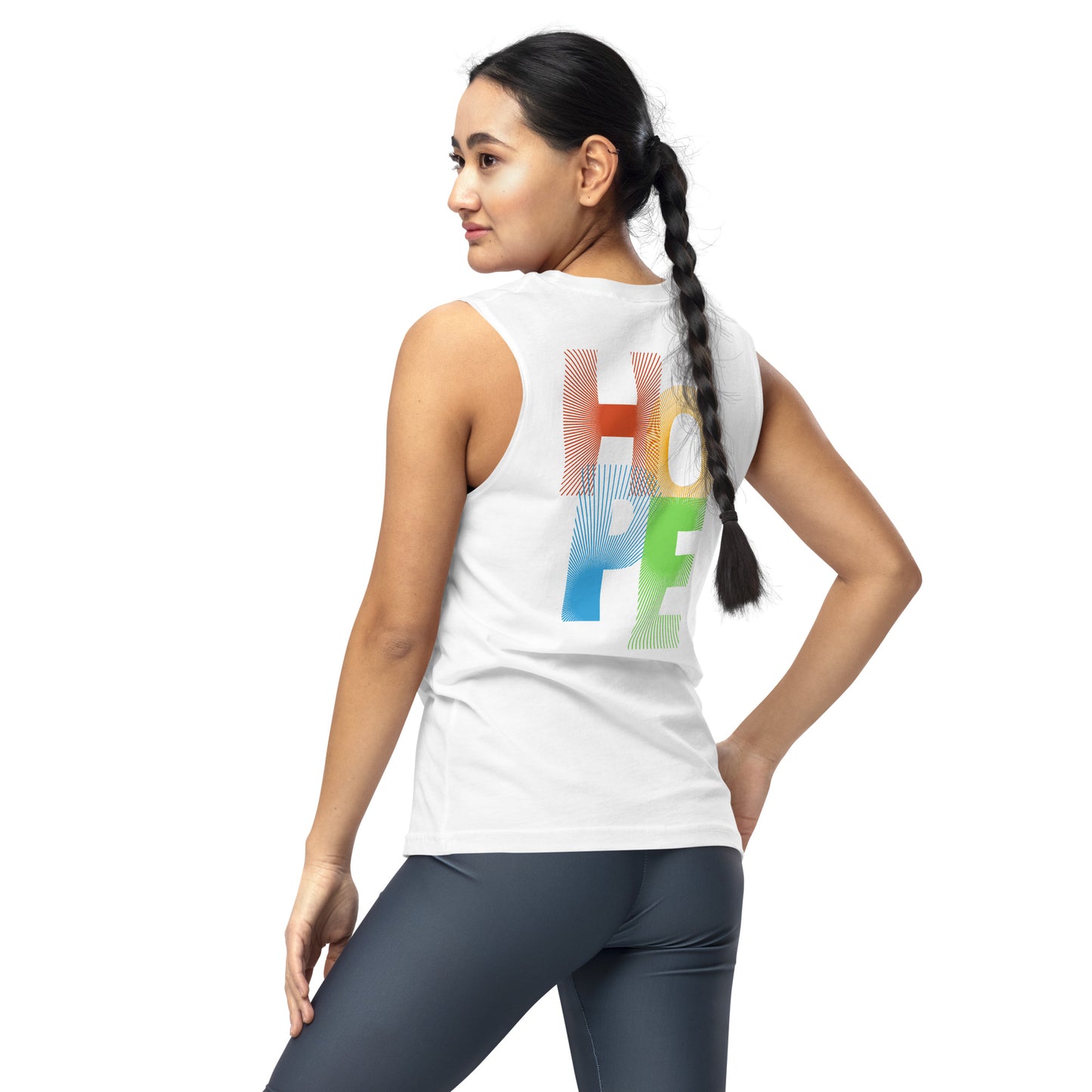 Unisex: Symbol of HOPE: Gym/Yoga Wear Muscle Sleeveless Shirt