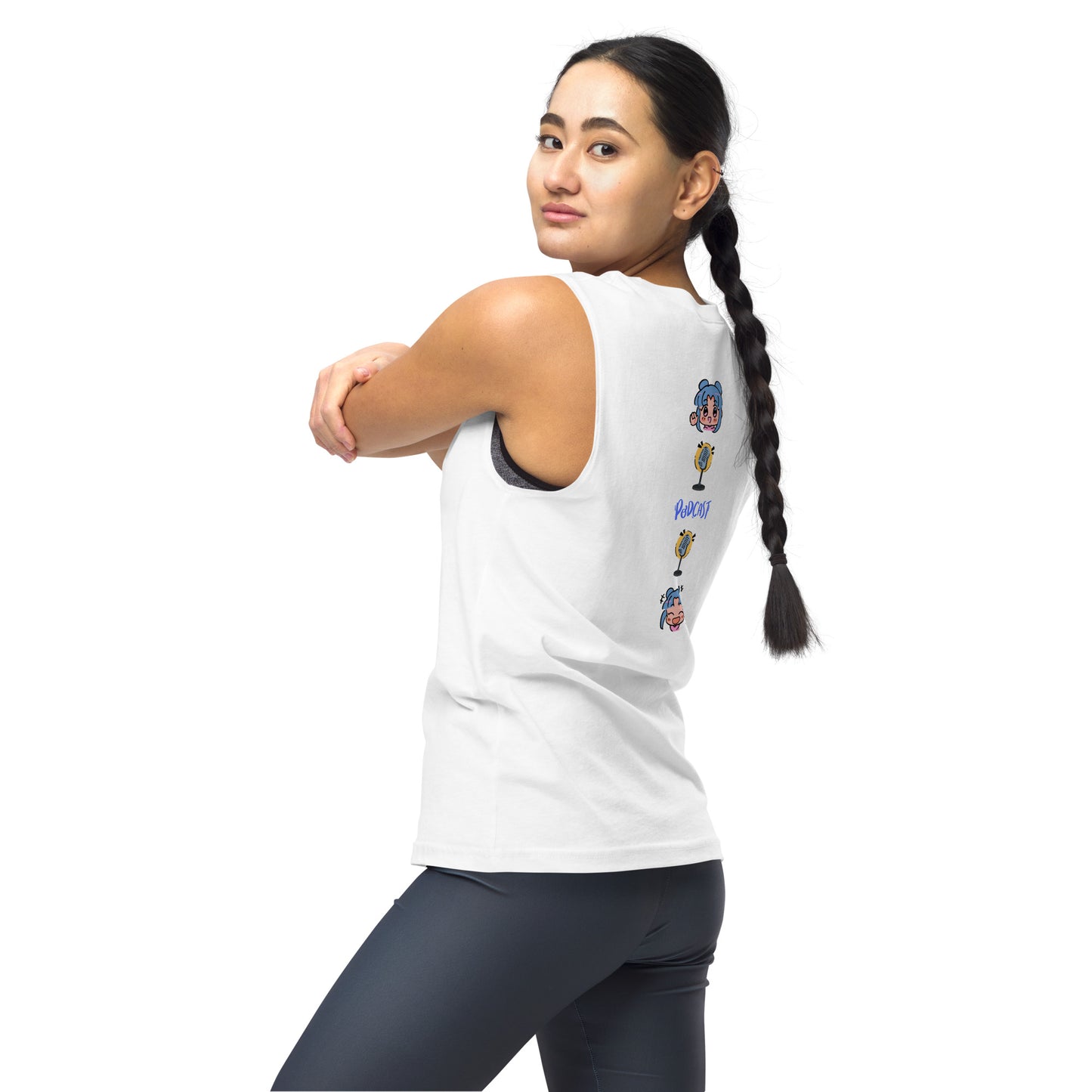 Unisex: Podcast Host Show: Gym/Yoga Wear Muscle Sleeveless Shirt