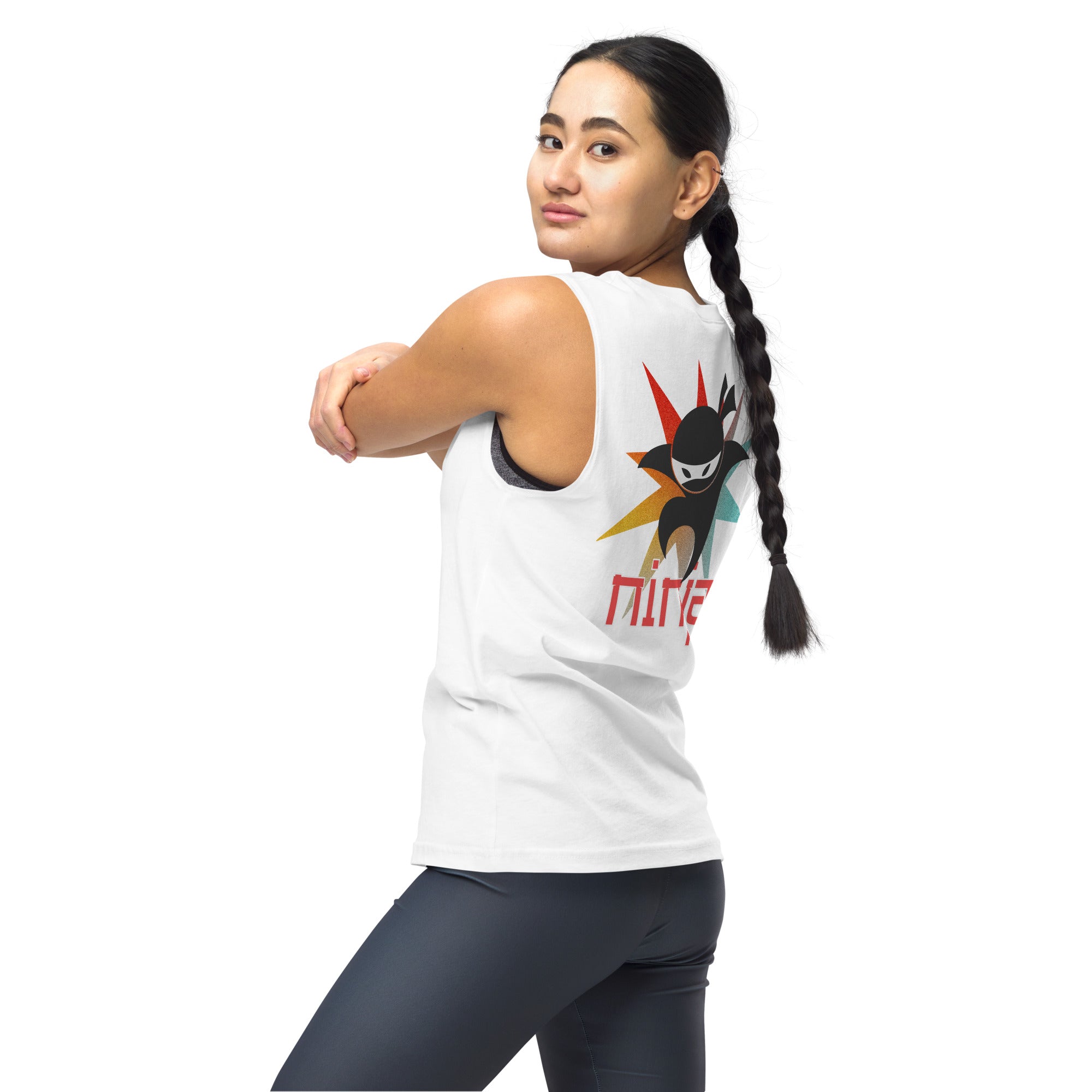 Unisex: NINJA Power: Gym/Yoga Wear Muscle Sleeveless Shirt