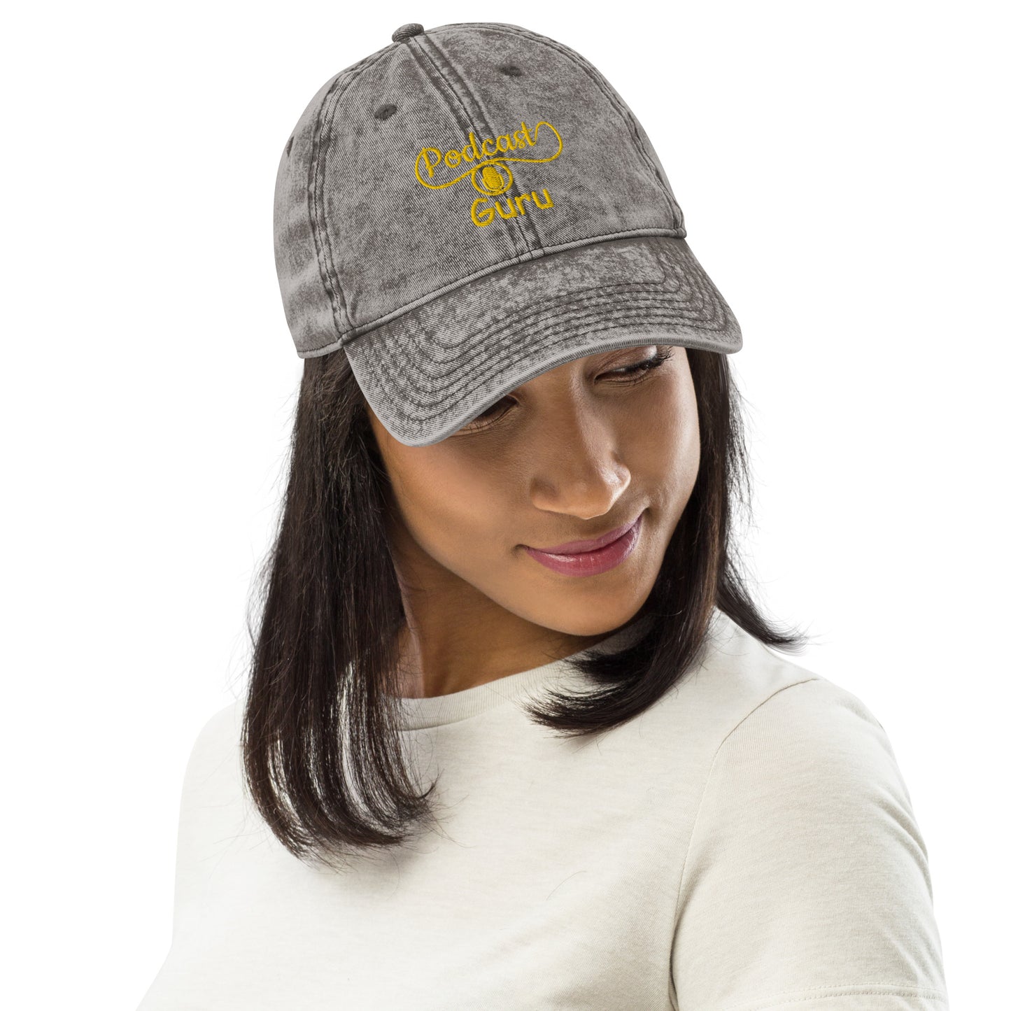 SOTVO Booth Wear: Podcast Guru: LUCKY Classic Vintage Cotton Twill Cap