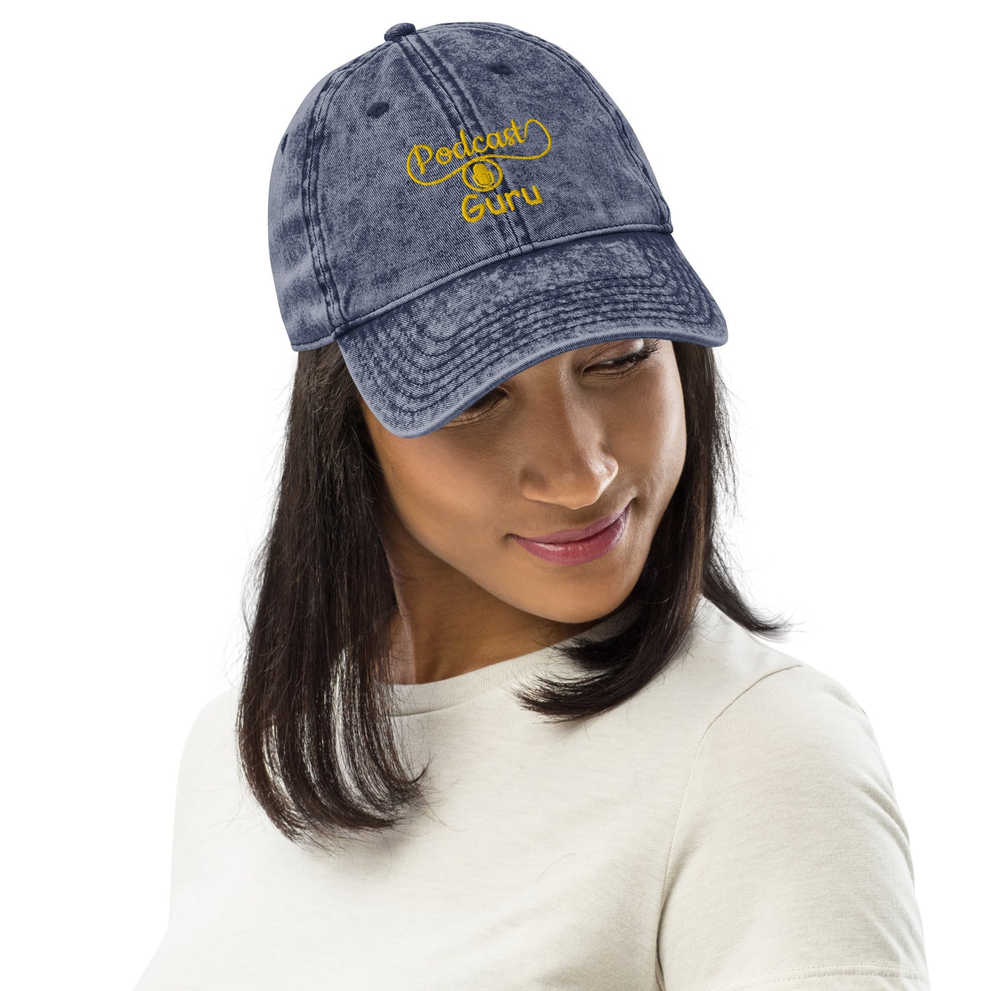 SOTVO Booth Wear: Podcast Guru: LUCKY Classic Vintage Cotton Twill Cap
